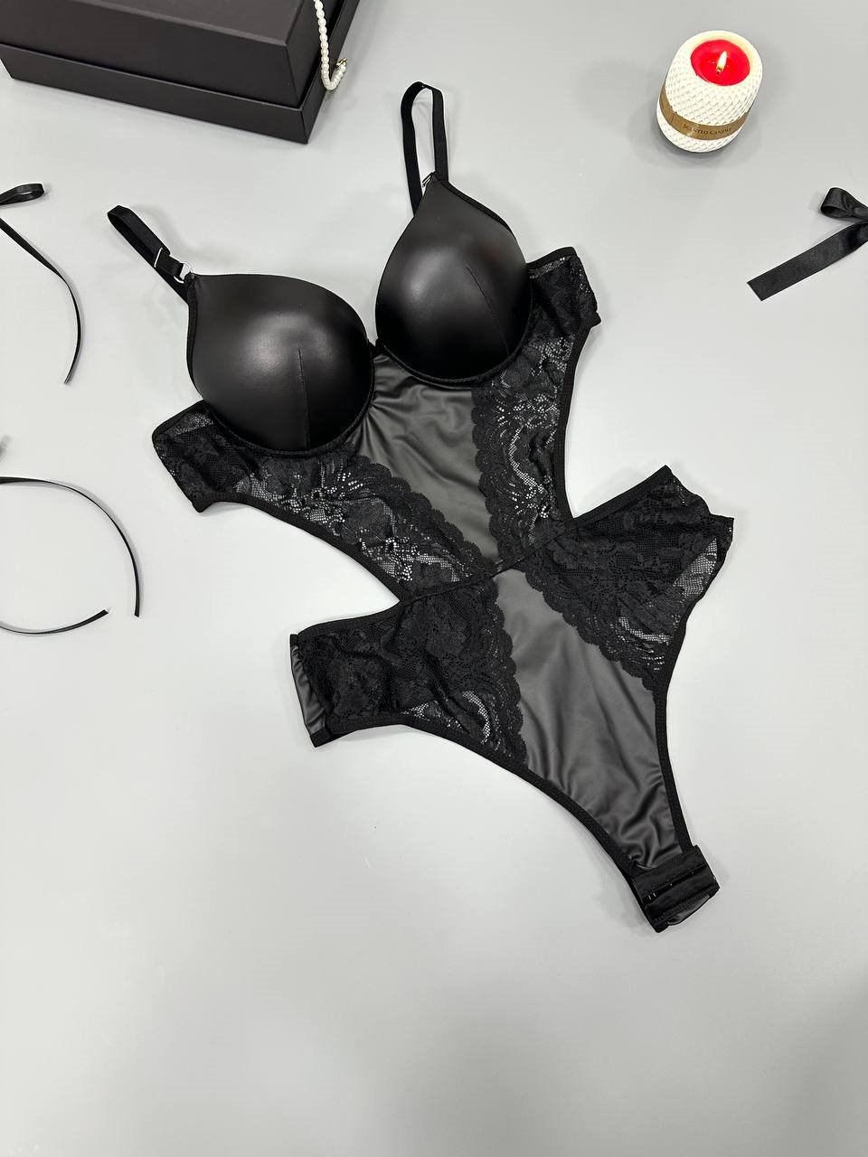 Latente Bodysuit (Siyah)