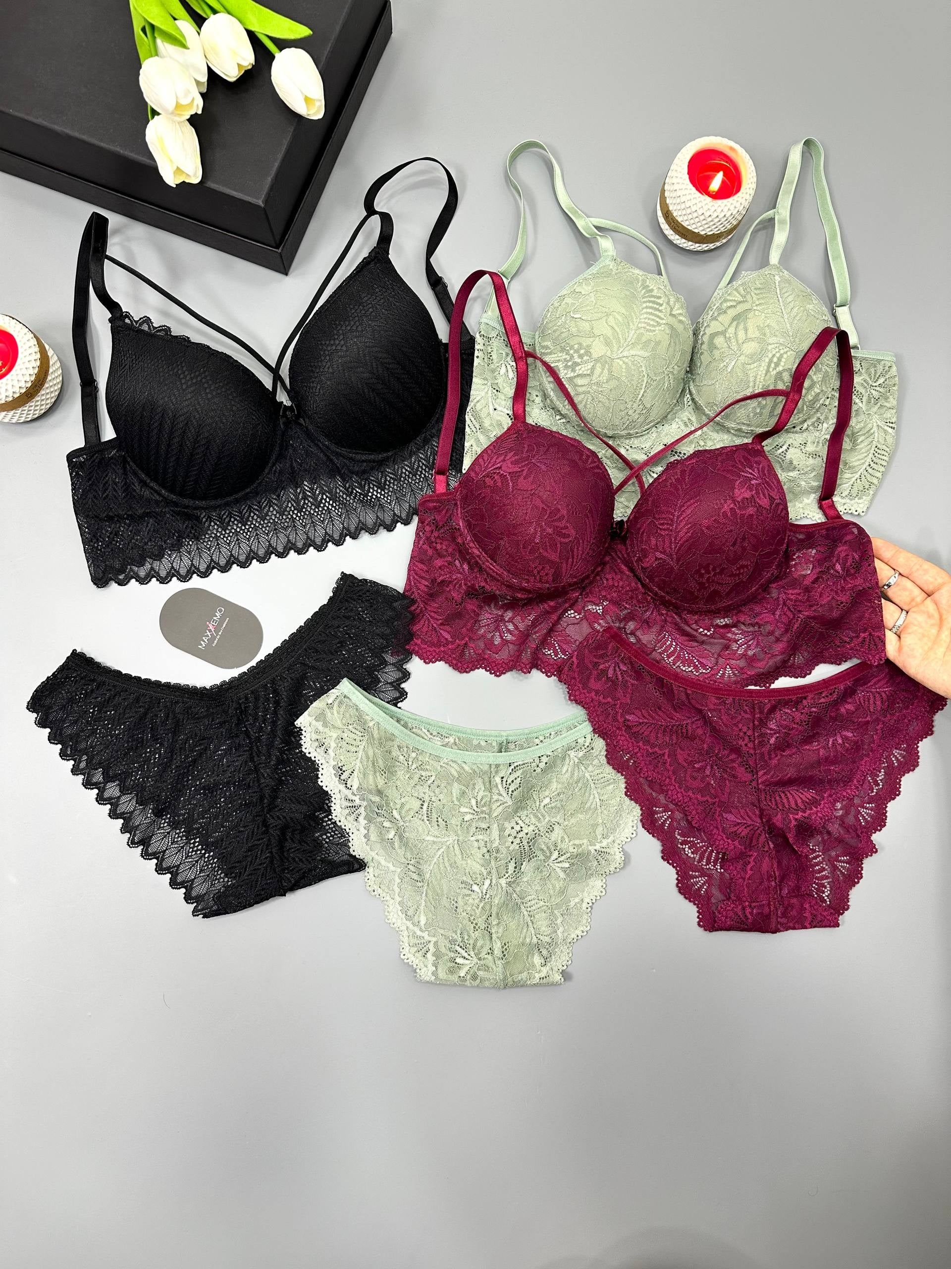 Lumera 3 Renkli Büstiyer Set 