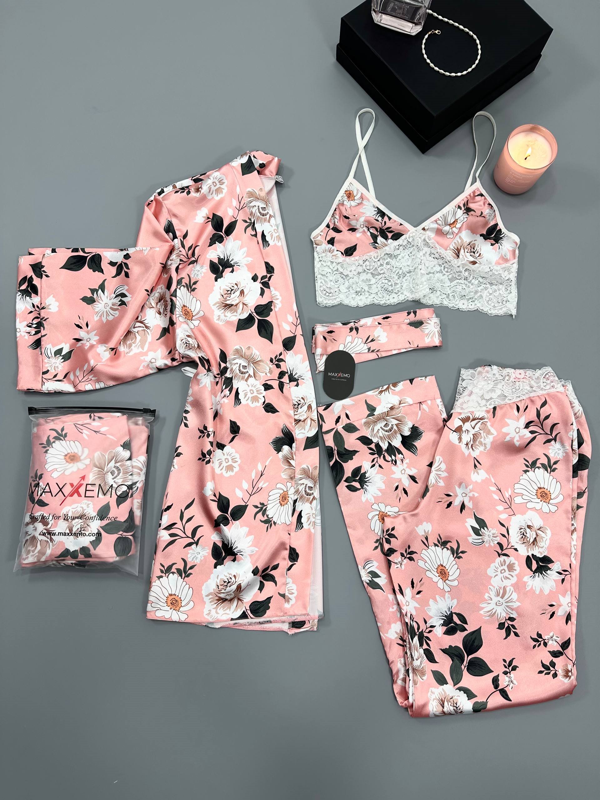 Mira 4'lü Saten Set