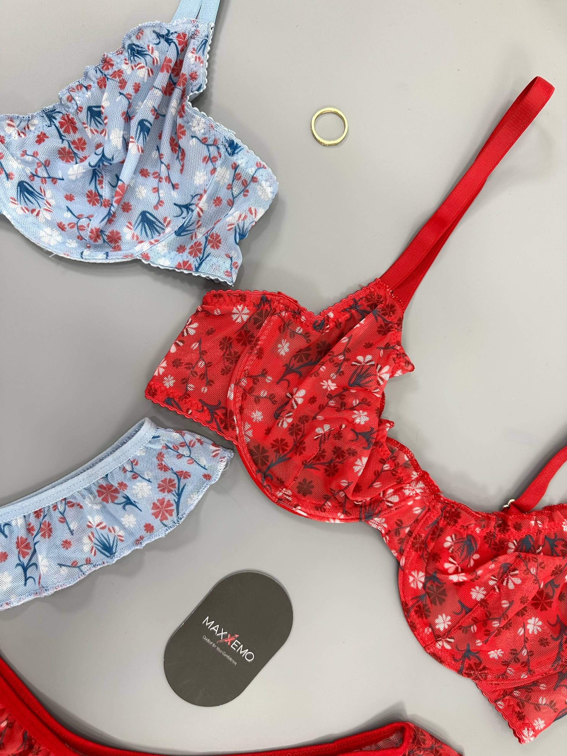 Valeria Kırmızı & Mavi Set ( 4 Parça )