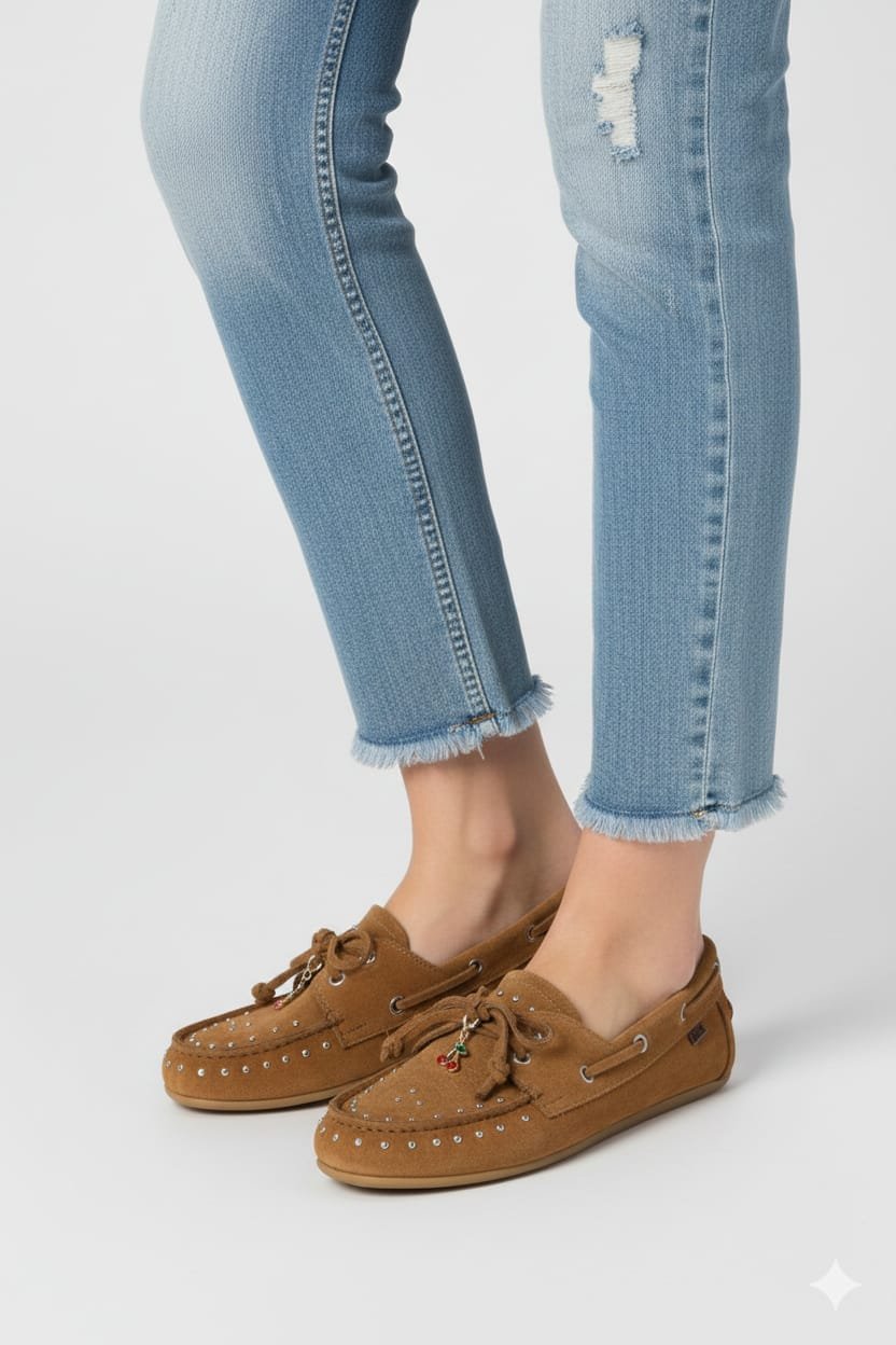 Chery Süet Deri Babet