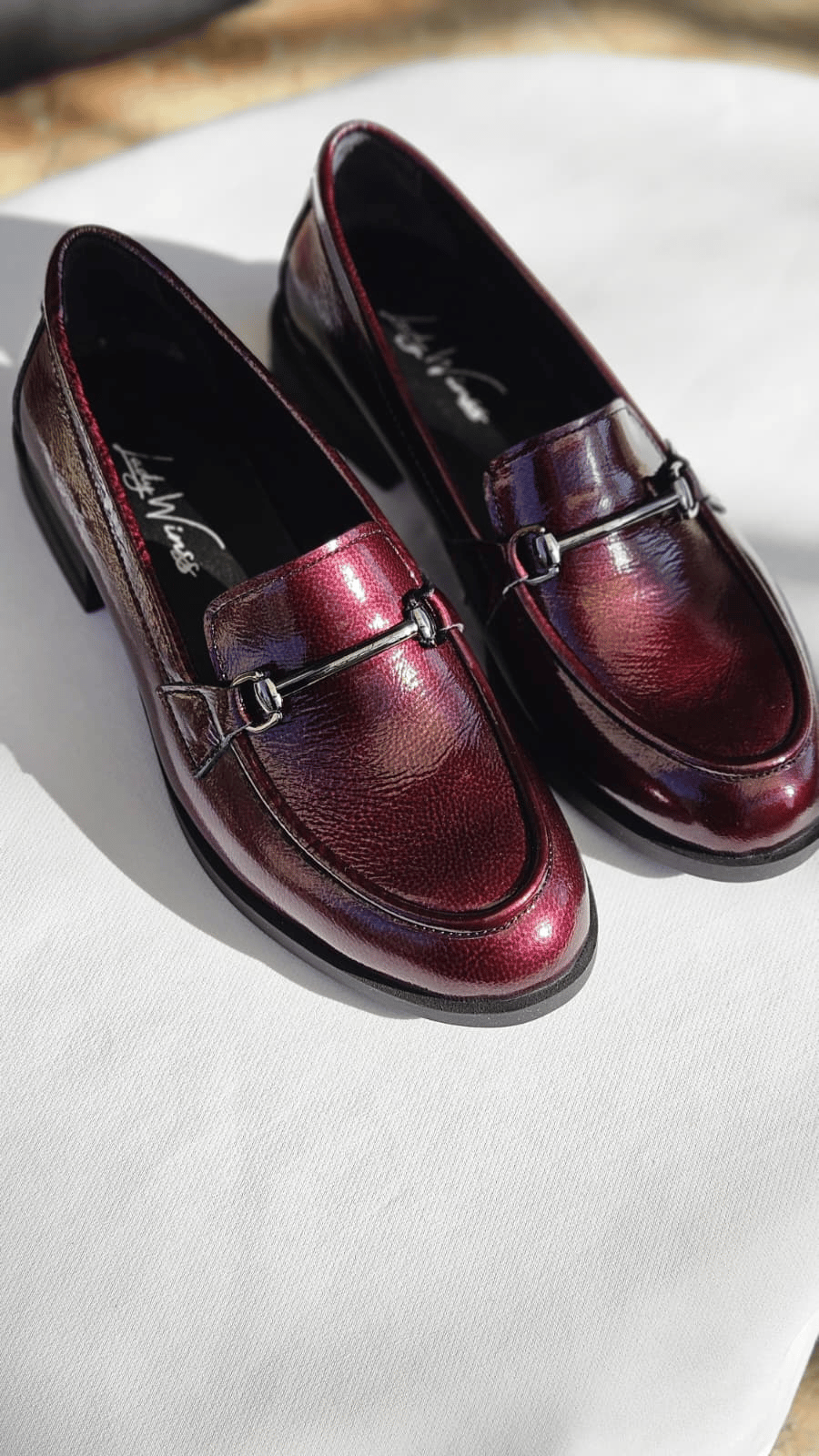 Hakiki Deri Bordo Loafer 