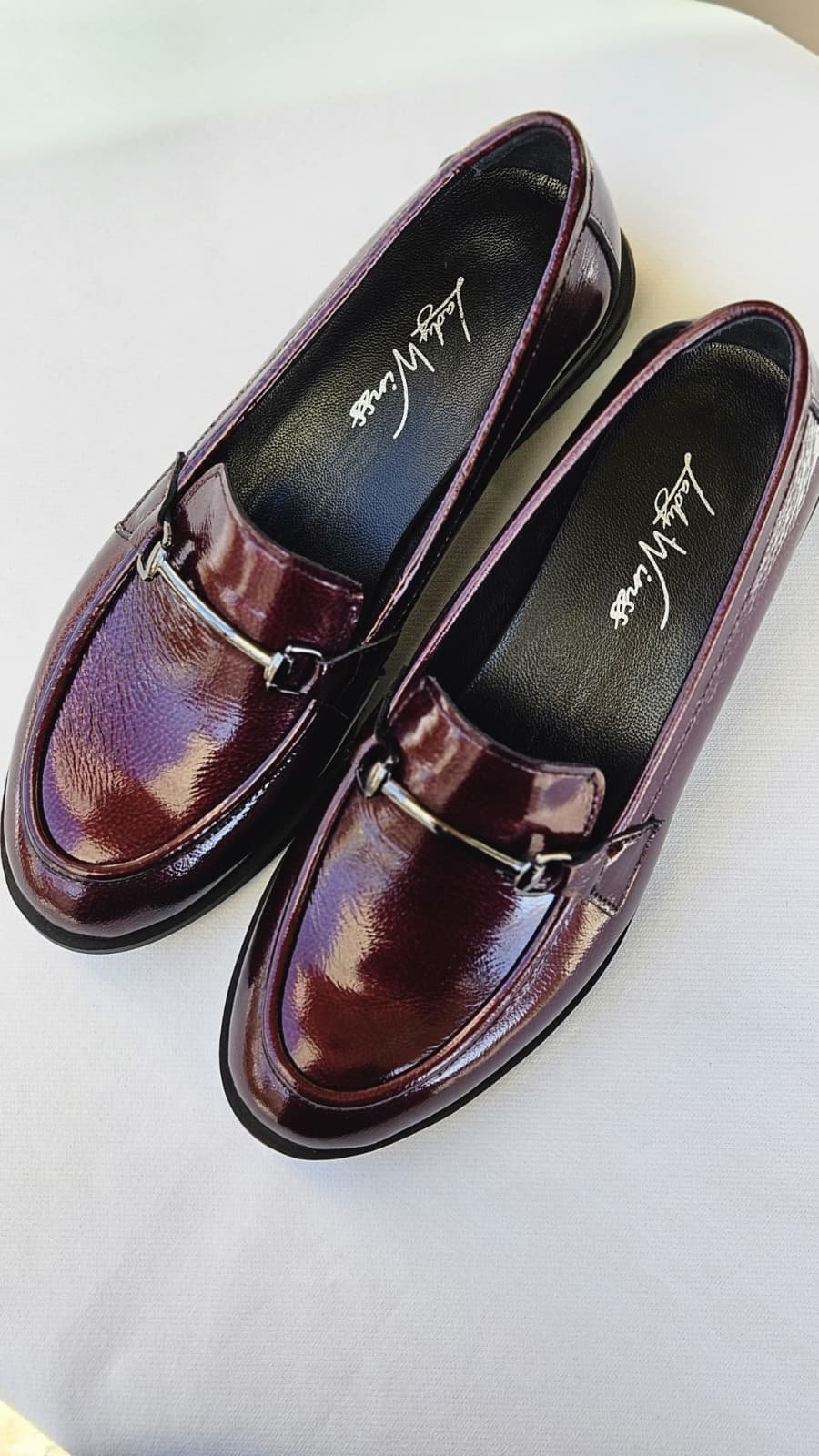 Hakiki Deri Bordo Loafer 