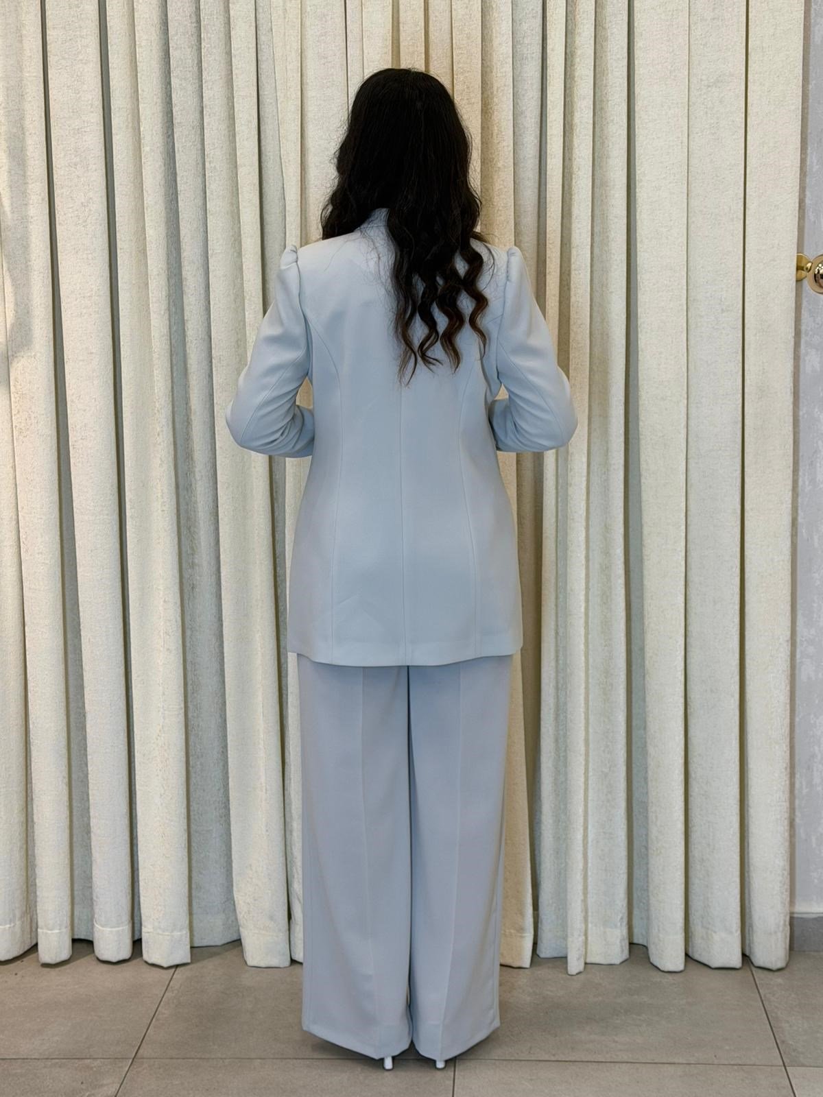 Jamila Sarah Taş İşlemeli Ceket Pantolon Takım 