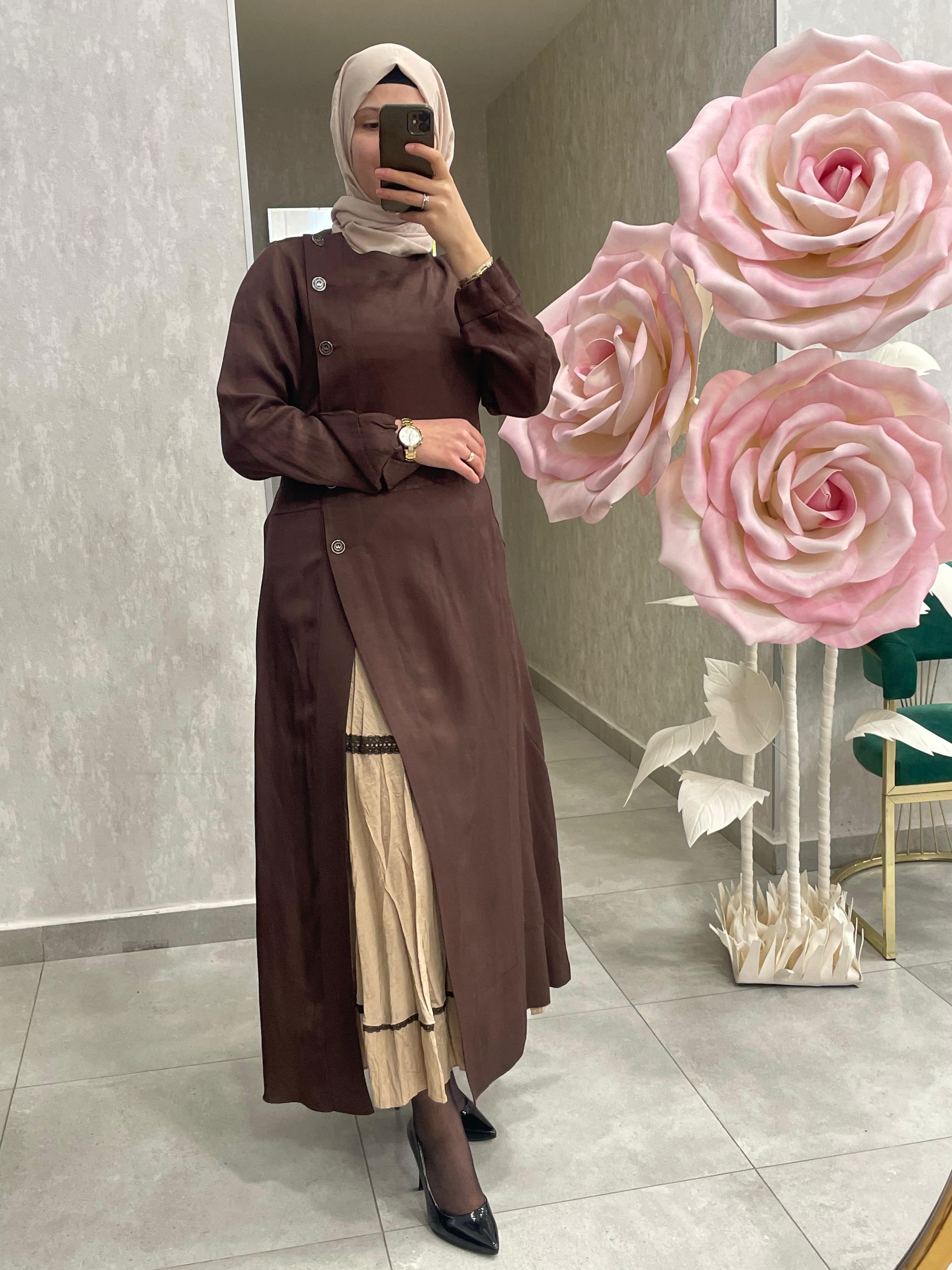 MissWhence Chanel Keten İkili Elbise 