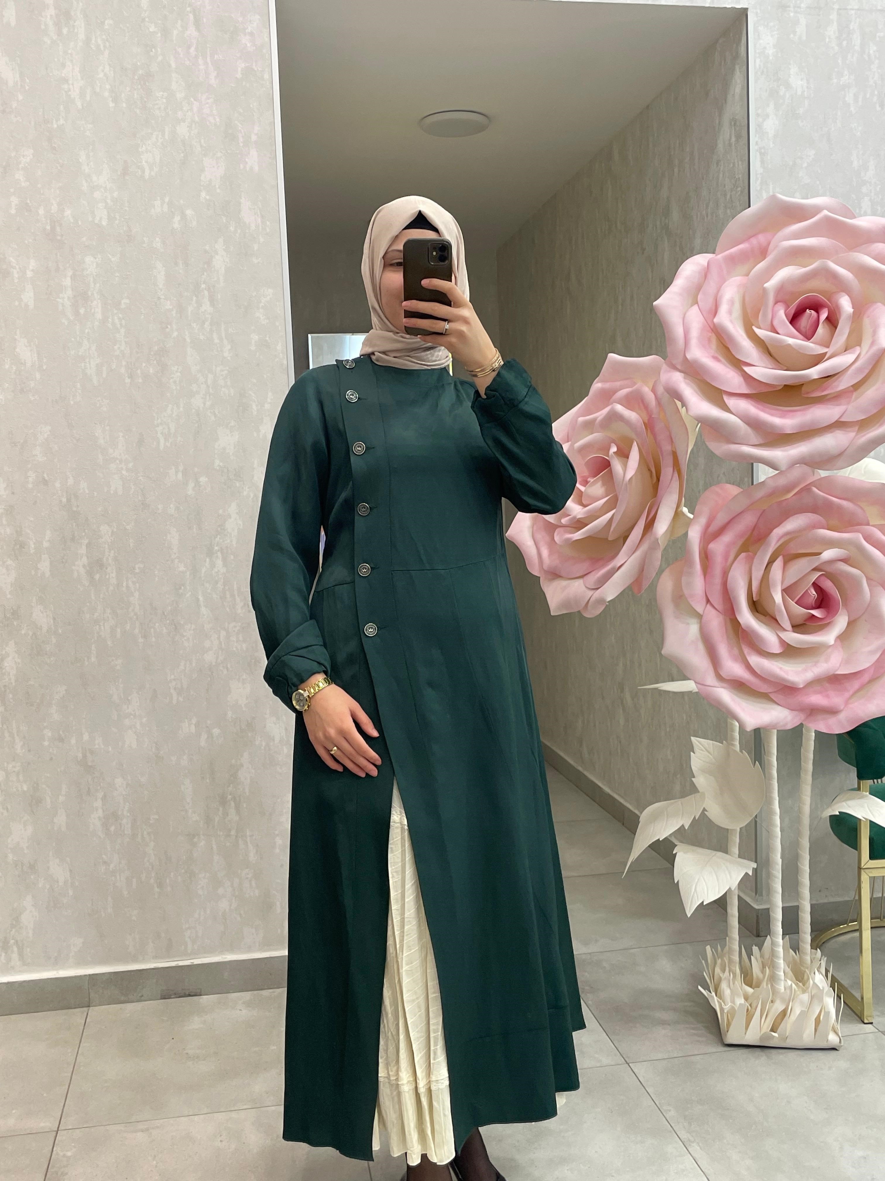 MissWhence Chanel Keten İkili Elbise 