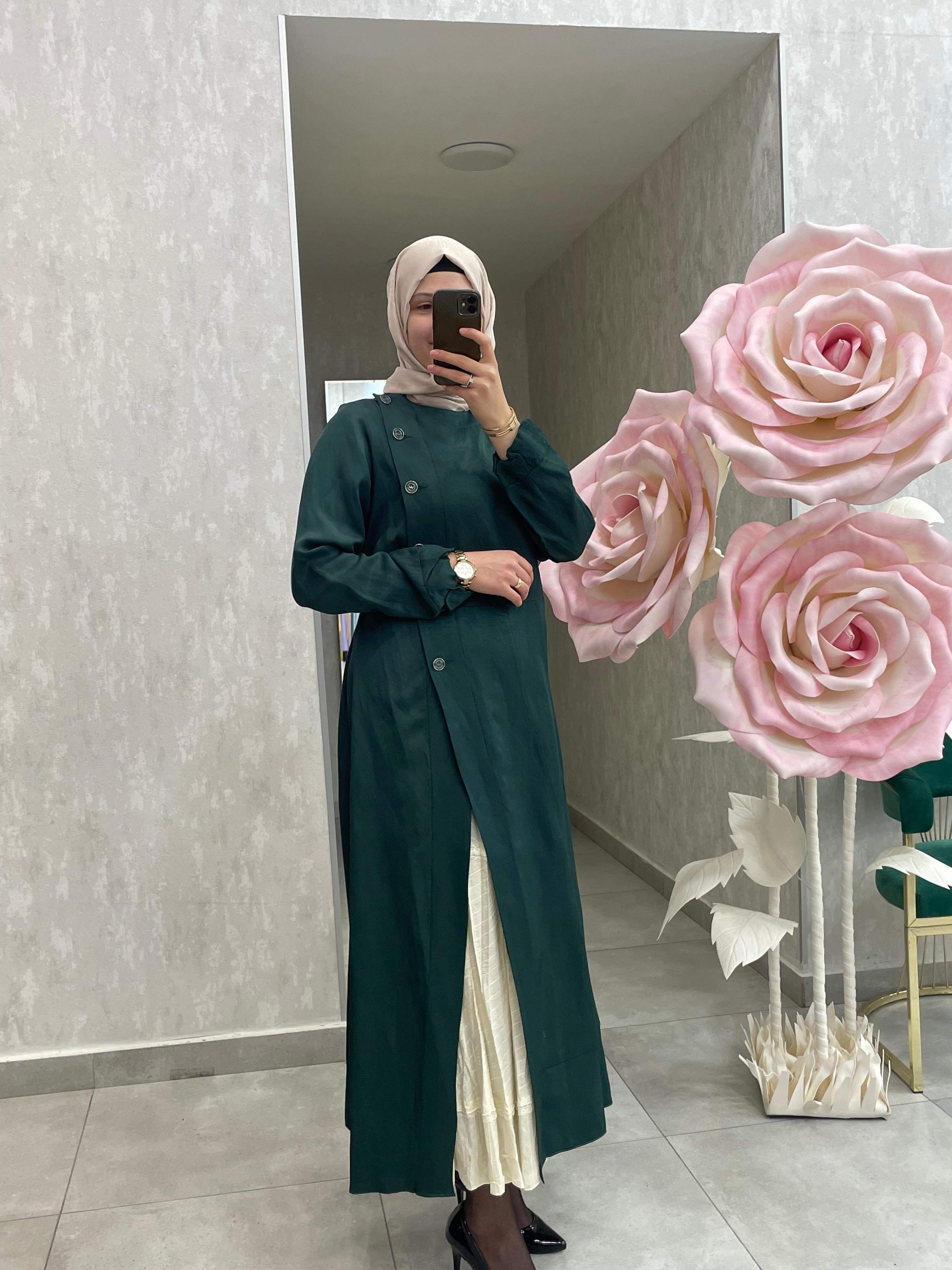 MissWhence Chanel Keten İkili Elbise 