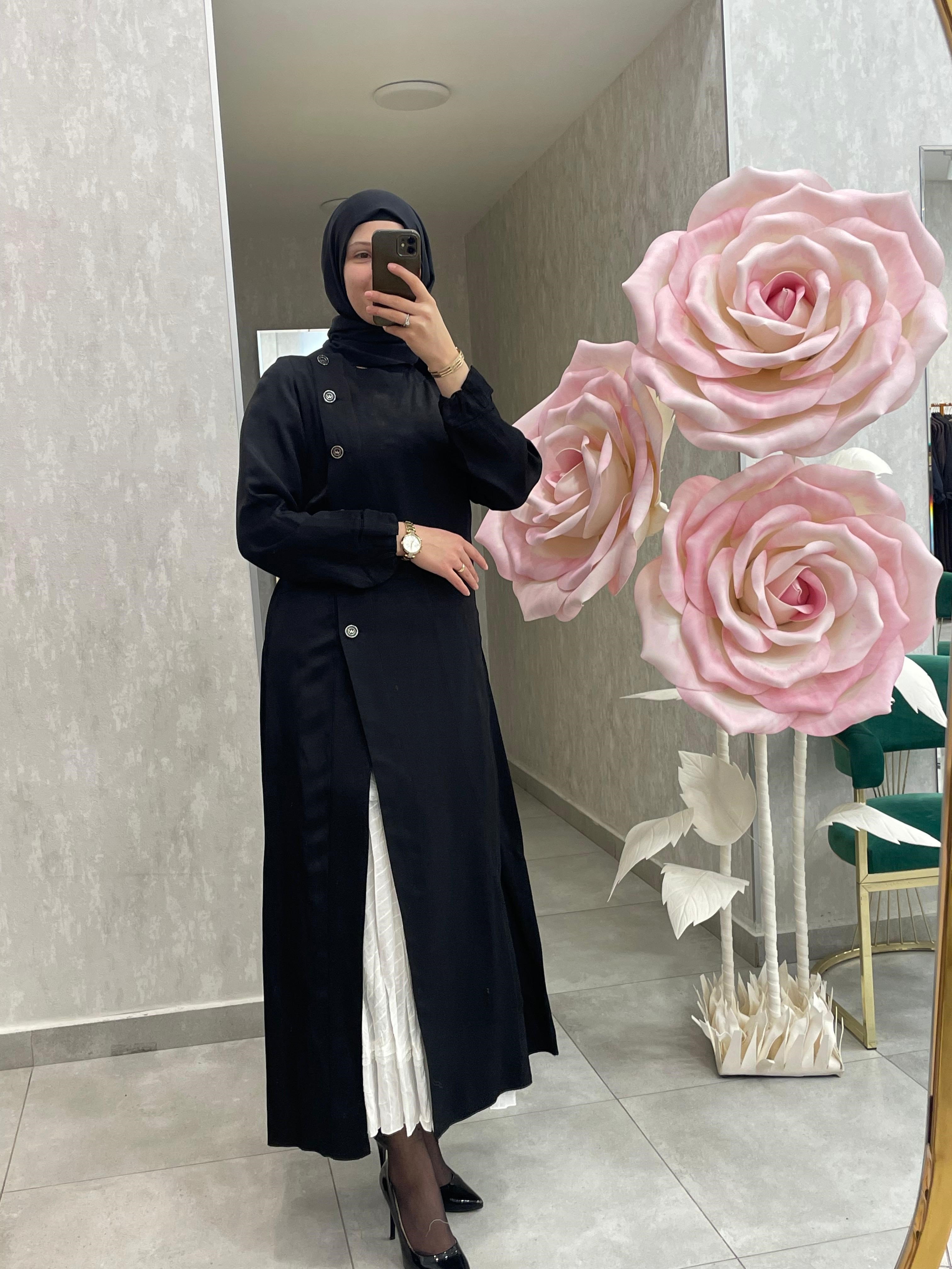 MissWhence Chanel Keten İkili Elbise 