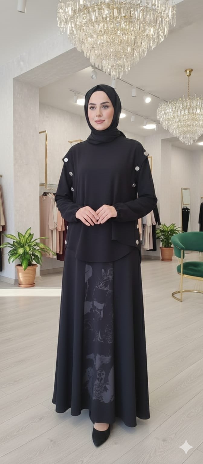 MissWhence Üstü Balık Altı Çan  Etekli Takım