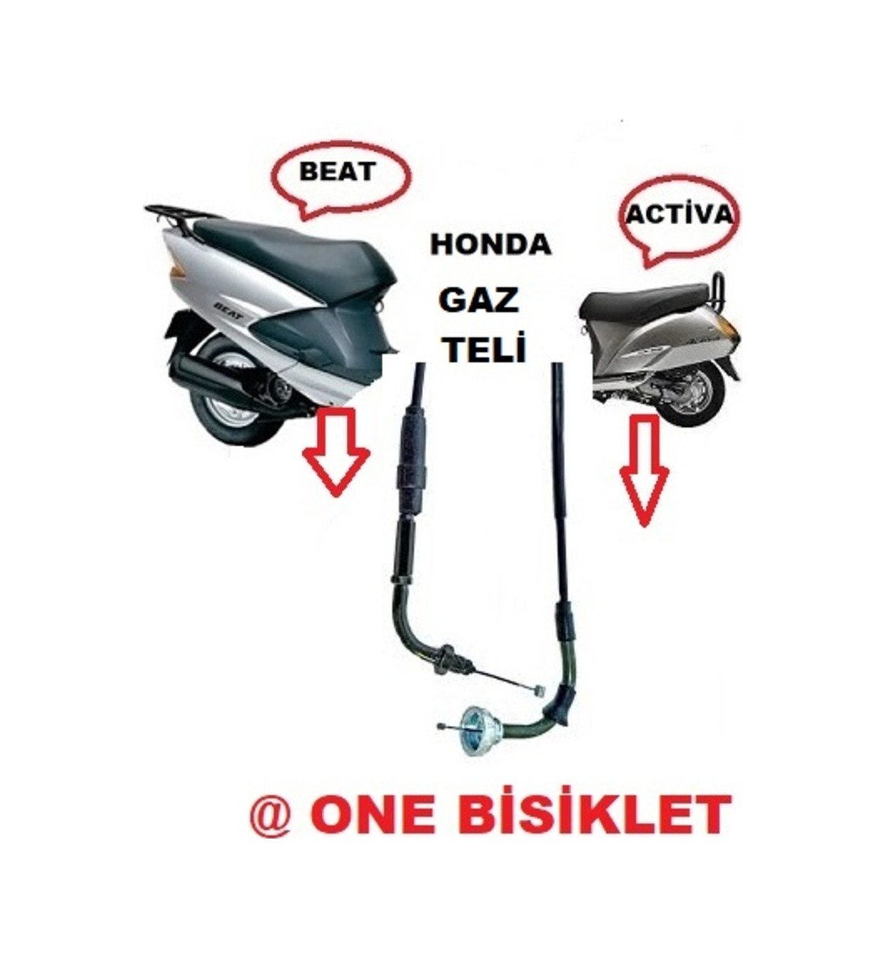 Honda Activa Ve Beat Gaz Teli