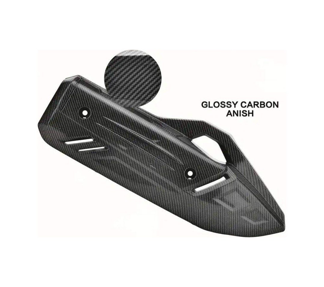 Motoyel Pcx Egzoz Koruma Kapağı Set Karbon Desen