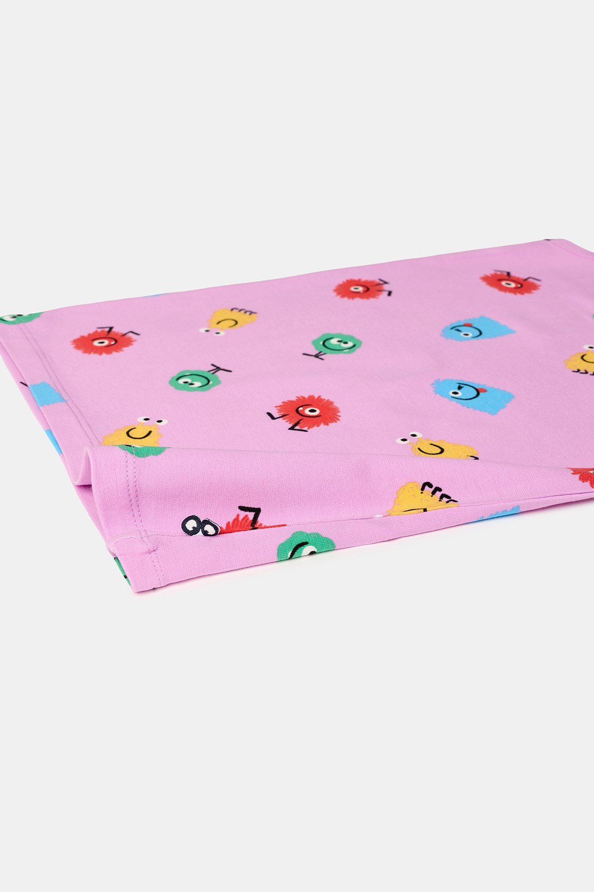 10-16 Yaş Pembe Baskılı Kız Çocuk Atlet