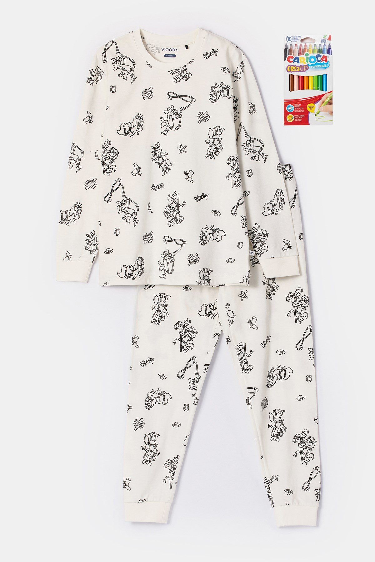 2-8 Yaş Boyanabilir Pijama