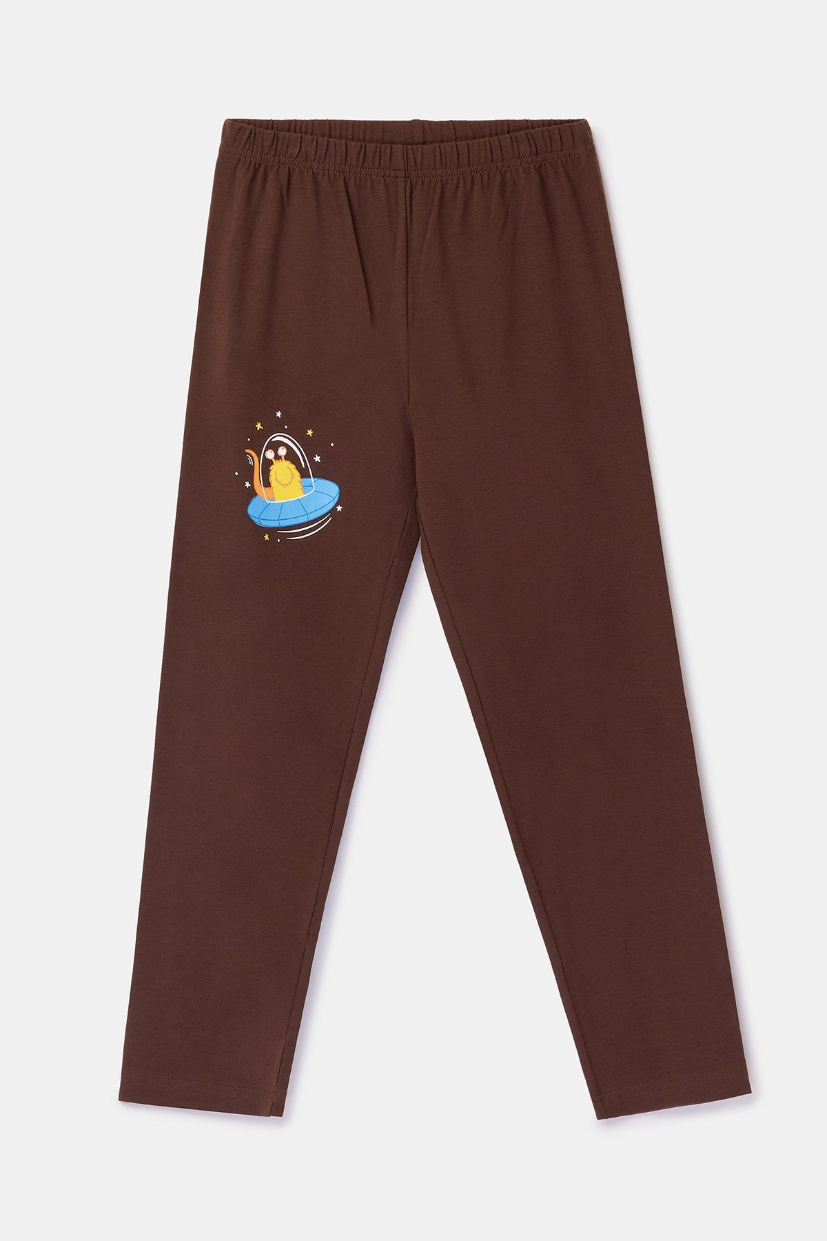 Astronot Ayı Baskılı Mavi Erkek Çocuk Pijama Takımı