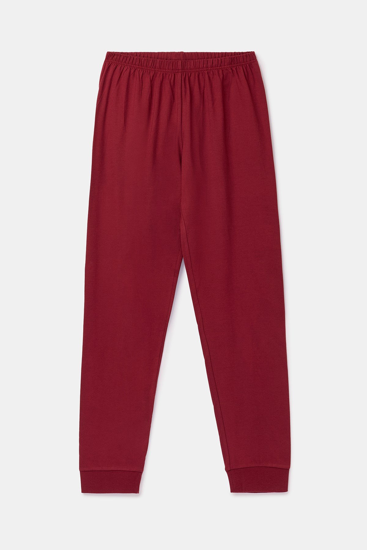 Bordo Çizgili Baskılı Erkek Pijama