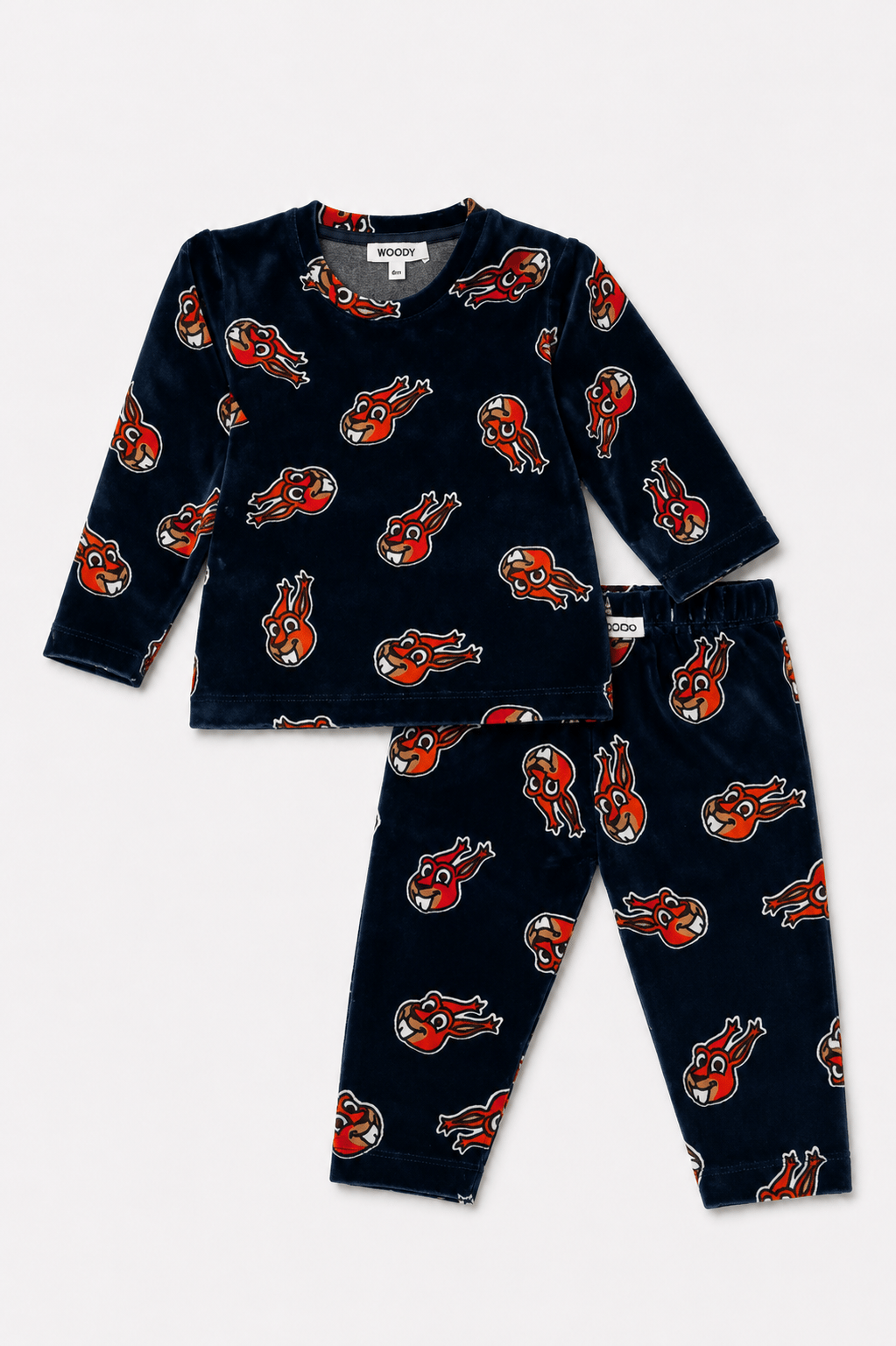 Kadife Erkek Bebek Pijama