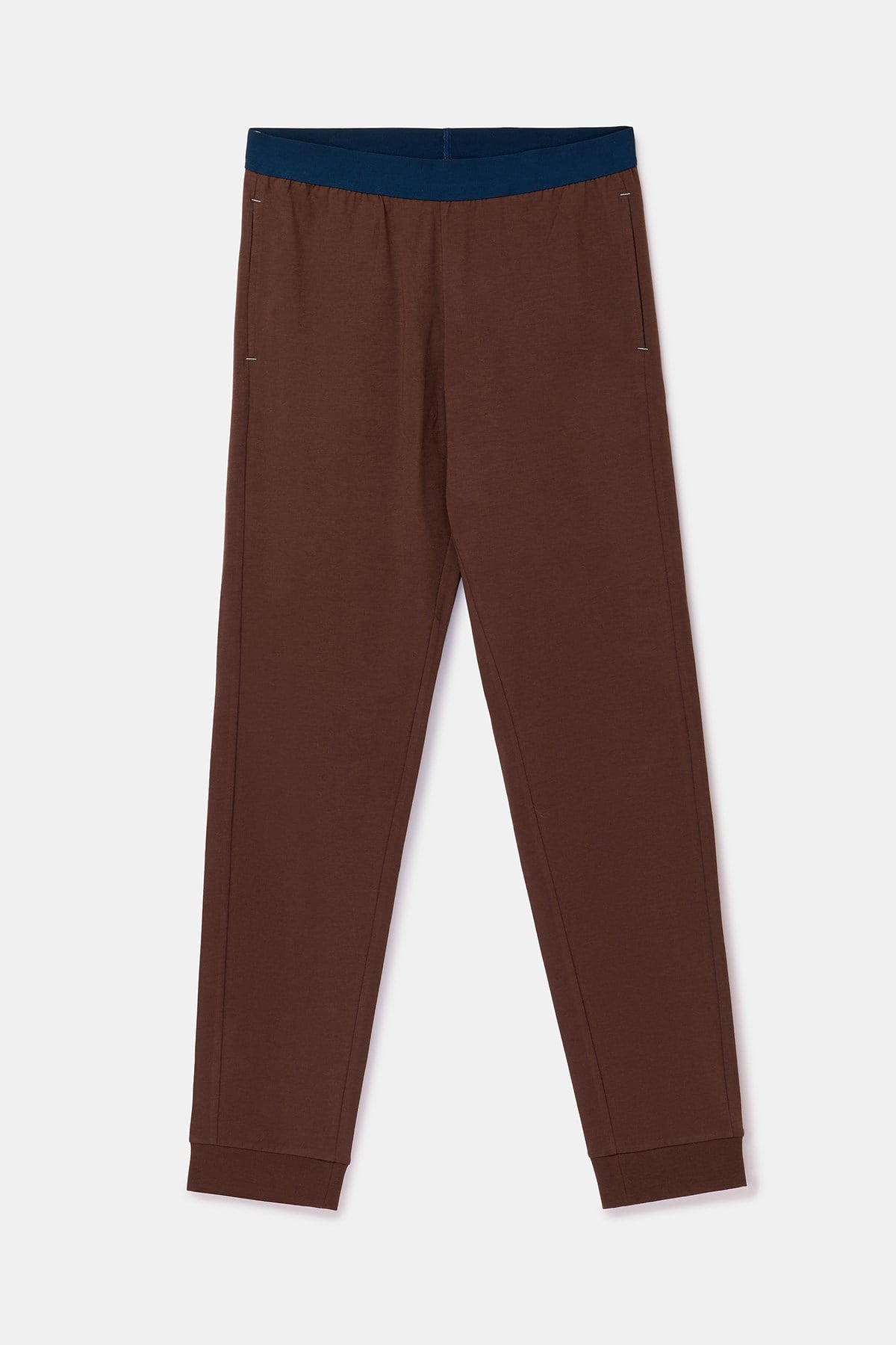 Kahverengi Basic Erkek Pijama Takımı