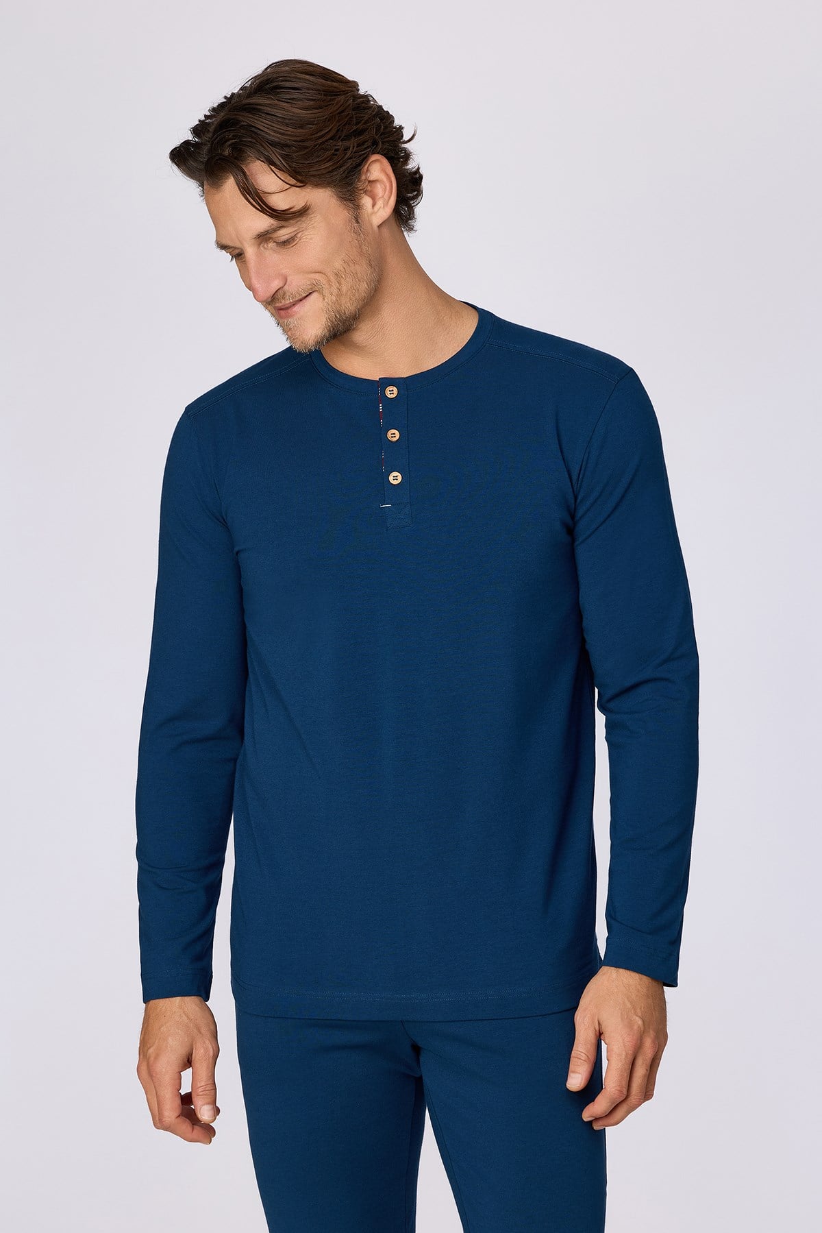 Lacivert Basic Erkek Pijama Takımı