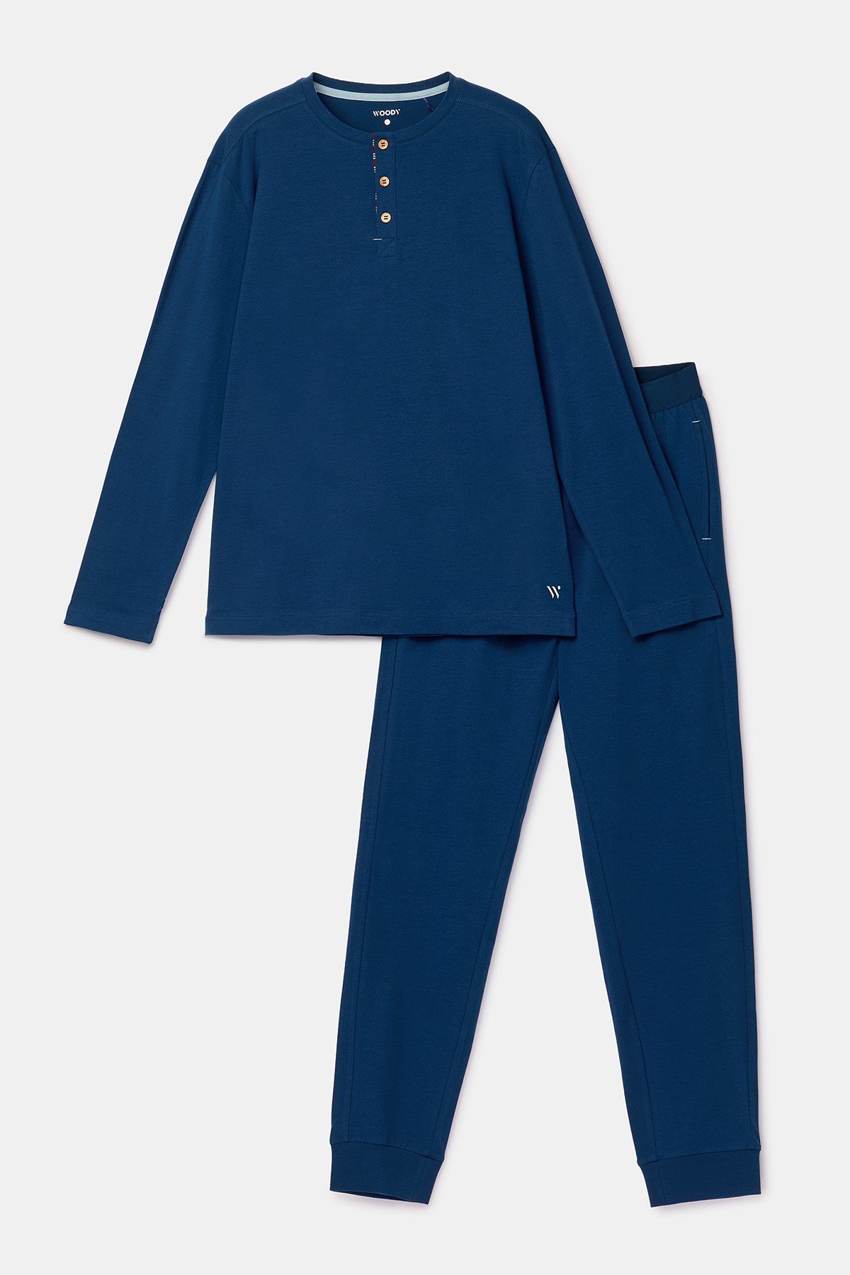 Lacivert Basic Erkek Pijama Takımı