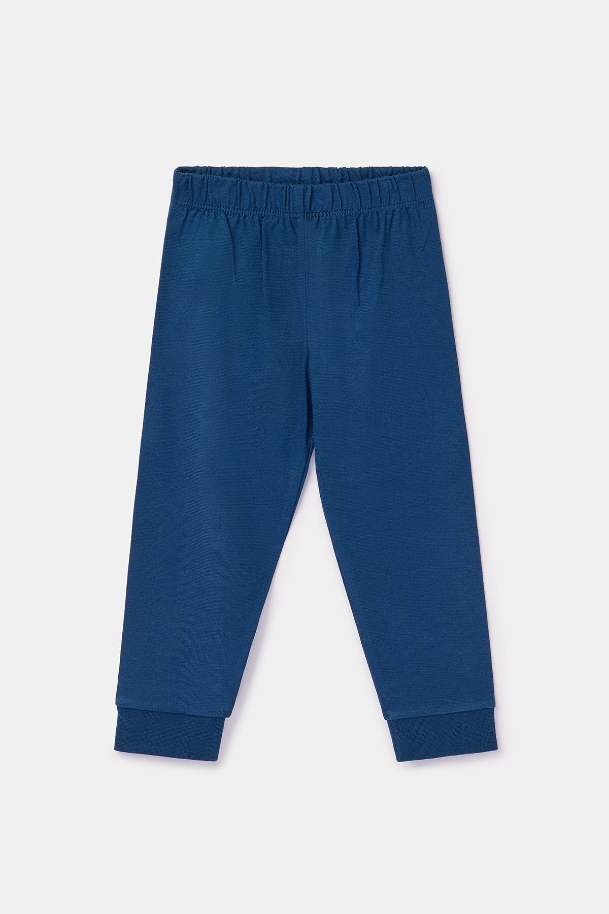 Lacivert Çizgili Pamuklu Erkek Bebek Pijama