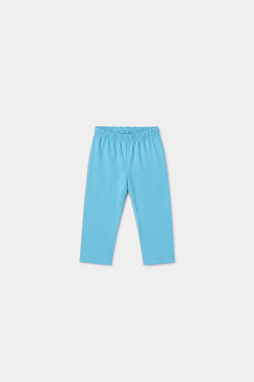 Mavi Çizgili Pamuklu Kız Bebek Pijama
