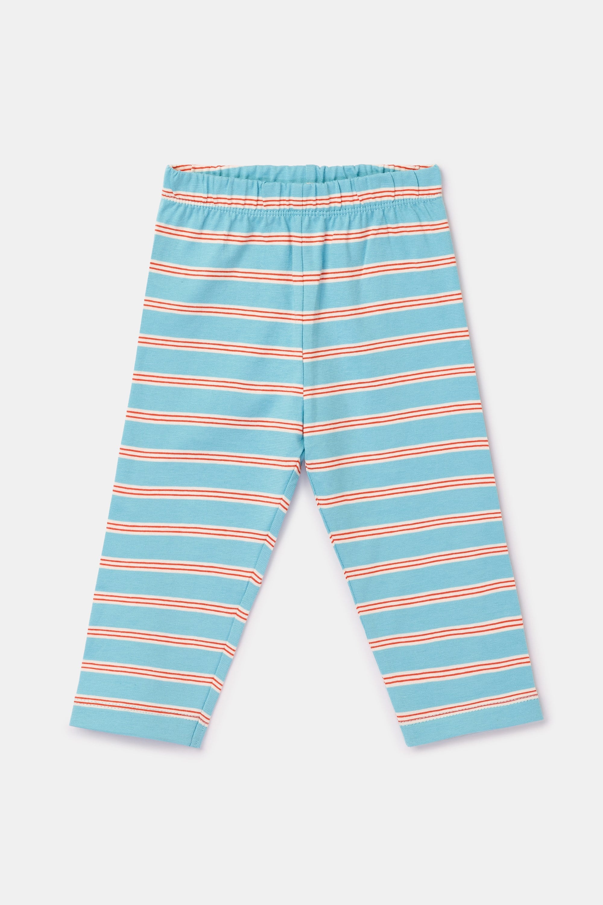 Mavi Pamuklu Kız Bebek Pijama