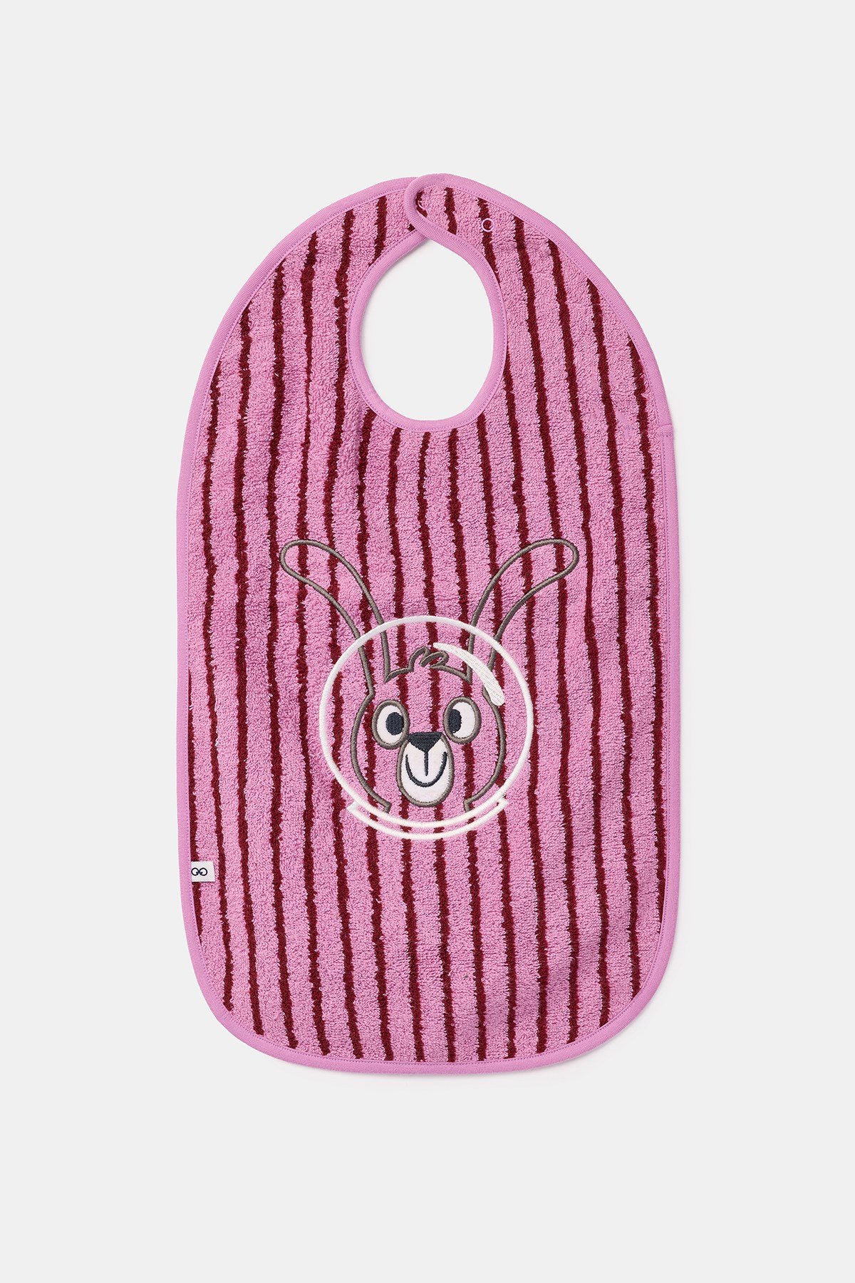 Pembe Çizgili Havlu Bebek Önlüğü