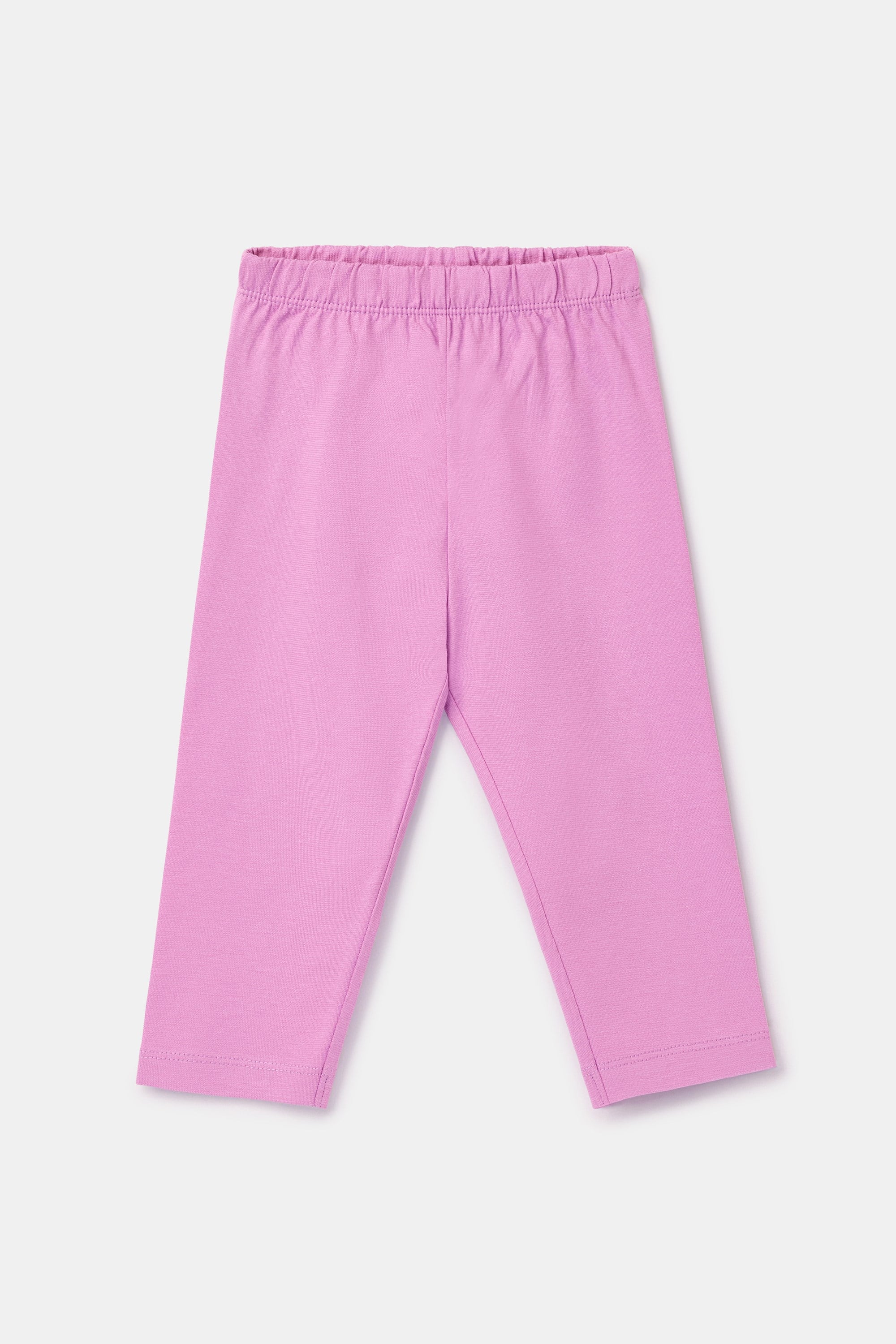 Pembe Çizgili Pamuklu Kız Bebek Pijama