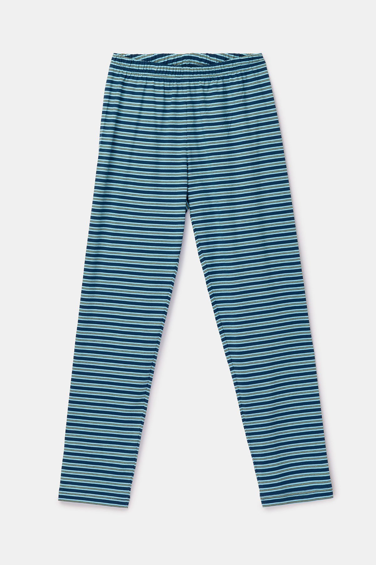 Uzaylı Karakter Baskılı Limon Yeşili Erkek Pijama