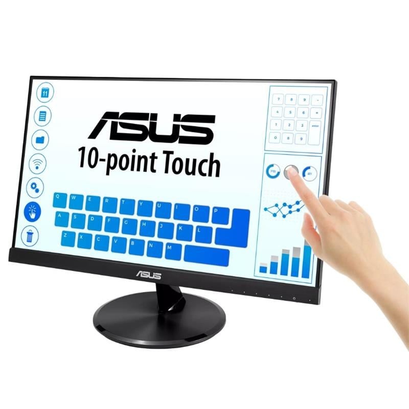 21.5 ASUS VT229H IPS 5MS 60MHZ 1XVGA 1XHDMI FHD 1920X1080 HOPARLÖR ÇERÇEVESİZ DÜŞÜK MAVİ IŞIK DOKUNMATİK EKRAN VESA