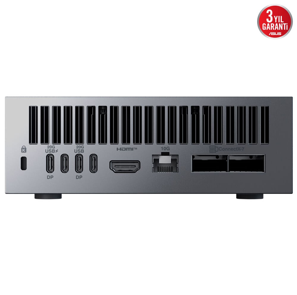 ASUS ASCENT GX10 NVIDIA GB10 CPU NVIDIA BLACKWELL GPU 128GB DDR5 RAM 2TB SSD NVIDIA DGX OS KOMPACT YAPAY ZEKA SUPER BİLGİSAYARI GX10-GG0026BN