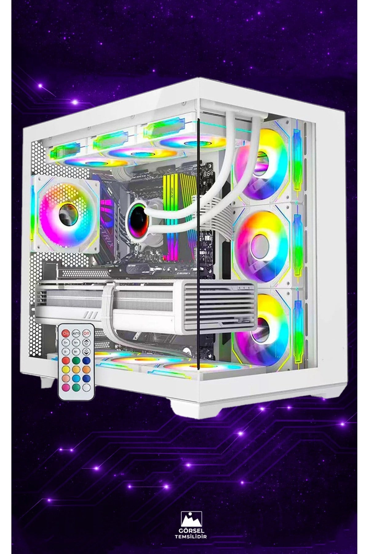 Gi LEGEND White RTX 5060 8GB + Intel i7 13700 16GB RAM 1 TB SSD Full Beyaz Hazır Sistem
