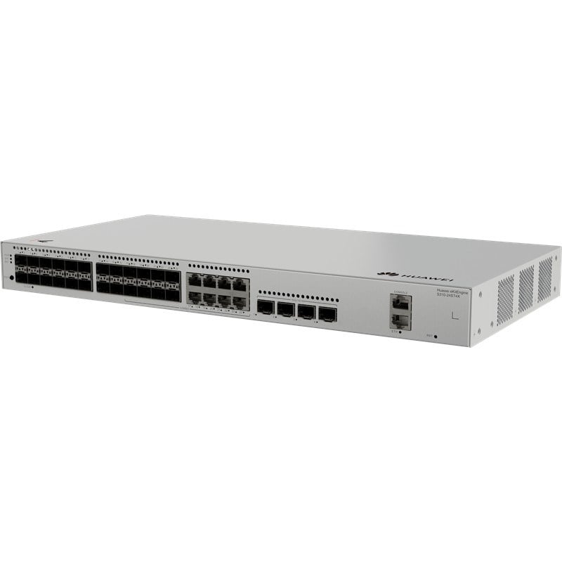 HUAWEI EKITENGINE S310-24ST4X 24 PORT 1GB SFP+8XGB RJ45 COMBO 4X10G SFP+ CONSOLE PORT YÖNETİLEBİLİR L3 RACKMOUNT SWITCH