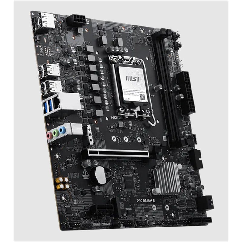 MSI PRO B860M-E DDR5 9066MHZ 1XHDMI 1XDP 2XM.2 USB MATX 1851P(INTEL ULTRA PROCESSORS SERIES 2)