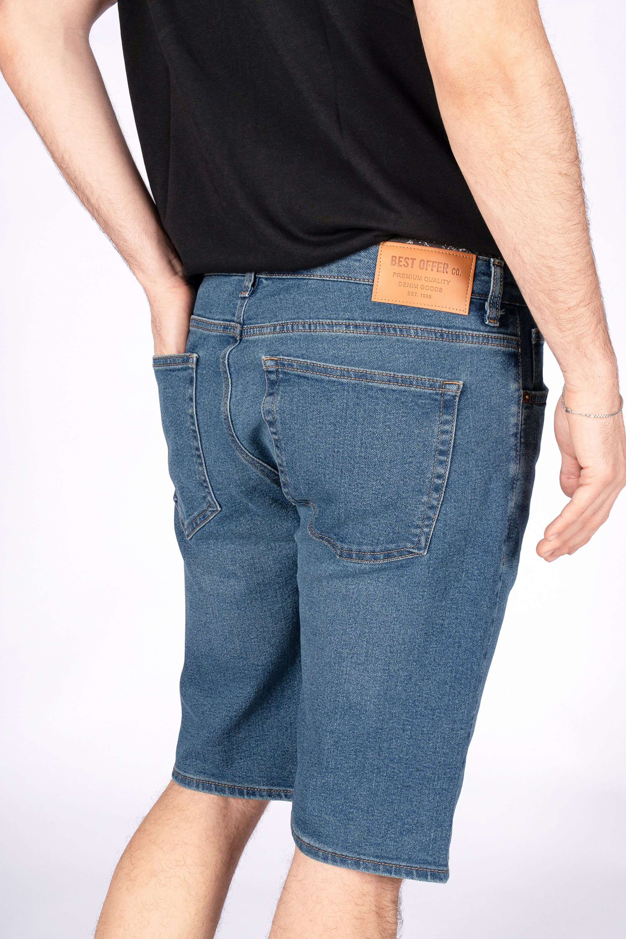 Coastal Chill Normal Kalıp Indigo Erkek Denim Şort