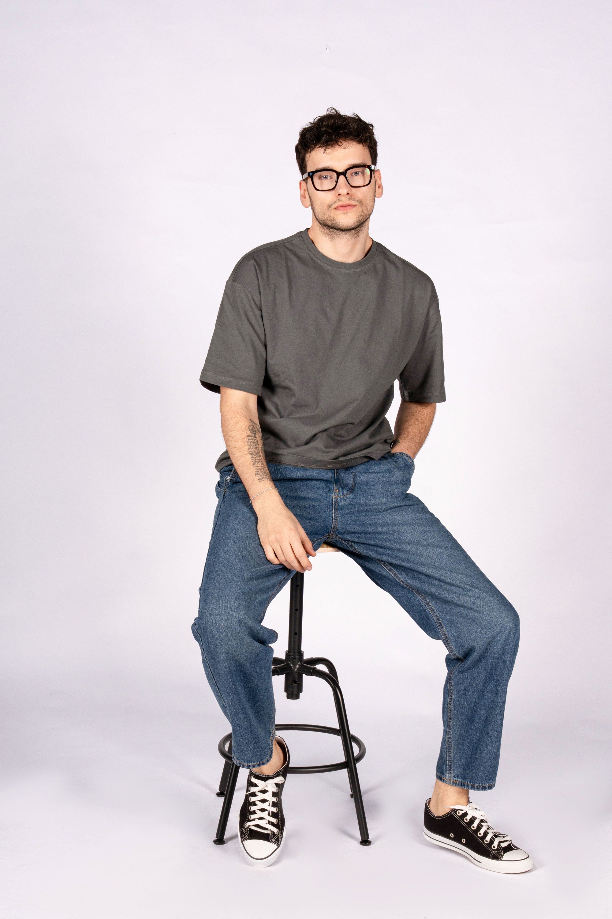 Easy Denim Jogger Kalıp Indigo Erkek Denim Pantolon