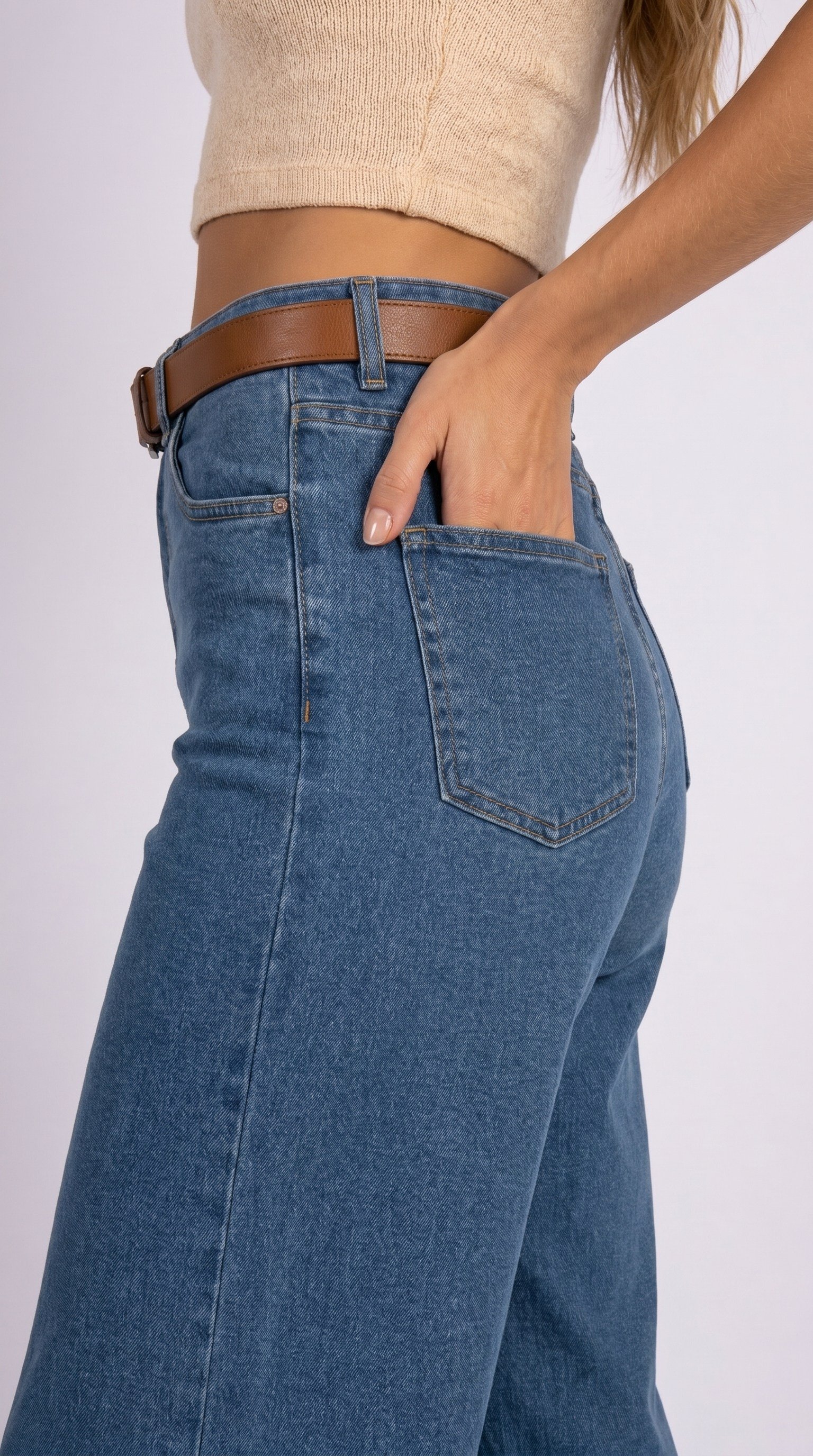 Elegance Flow Mid Rodeo Kadın Jean Pantolon
