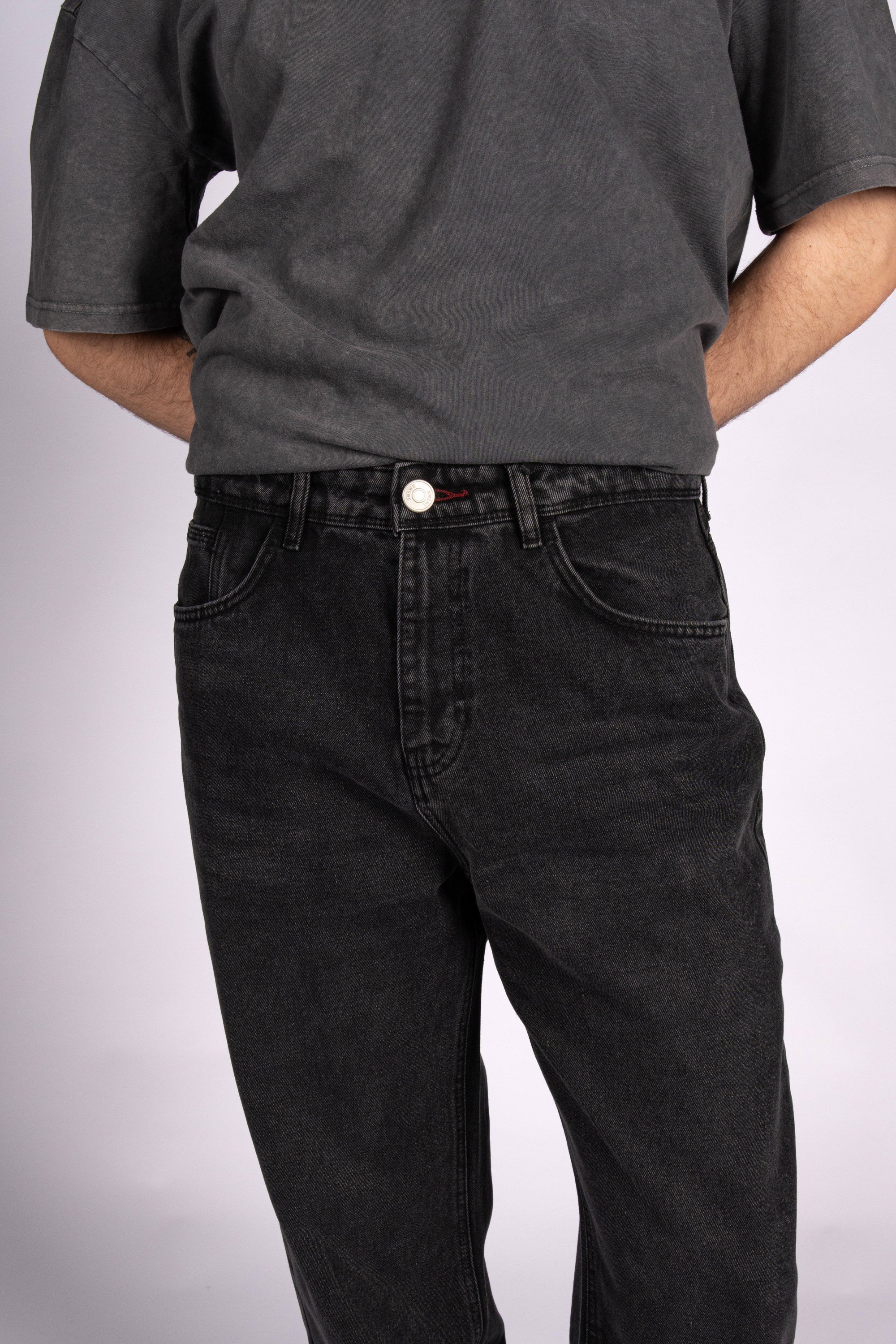 Freedom Slouch Baggy Fit Siyah Rodeo Erkek Denim Pantolon