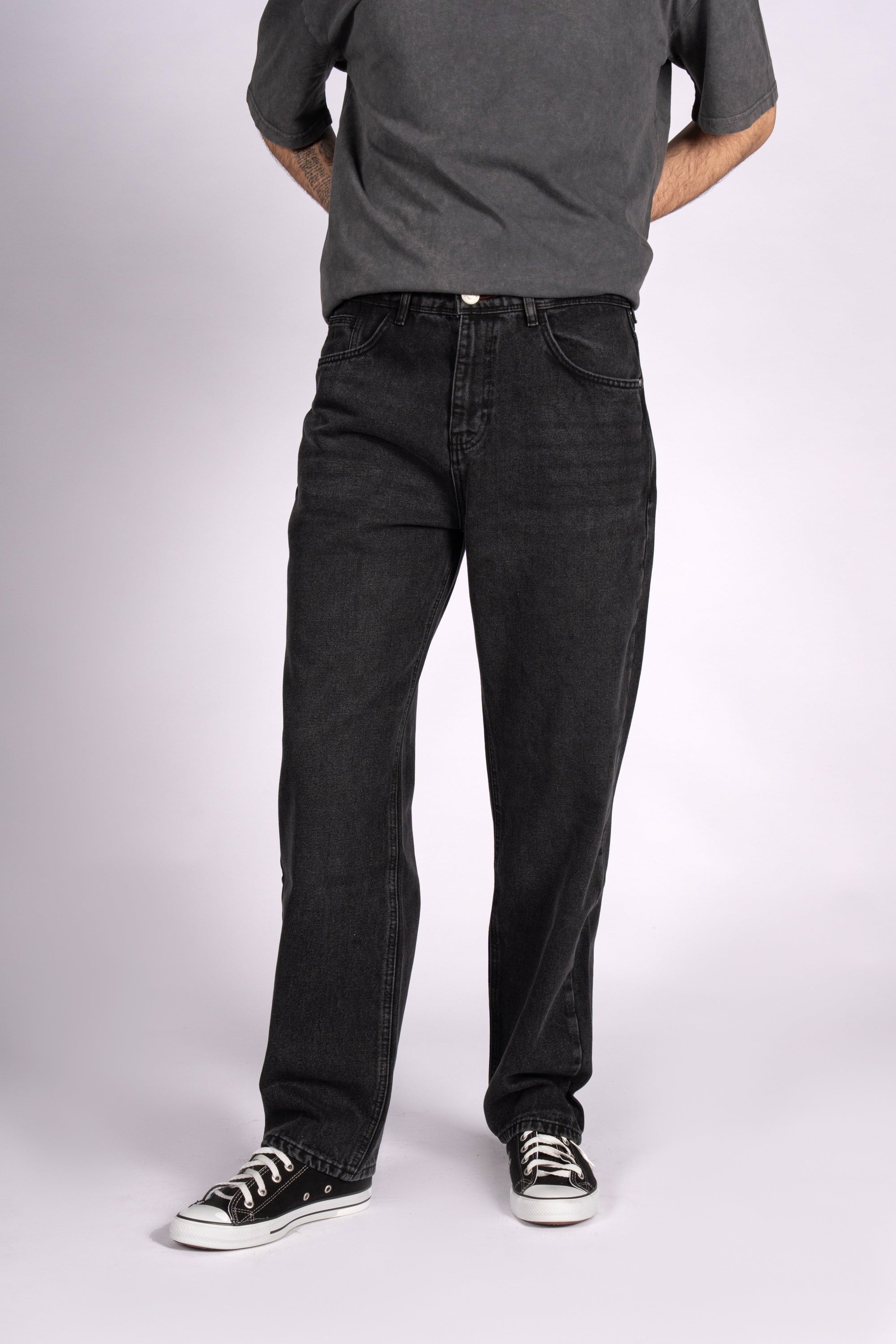 Freedom Slouch Baggy Fit Siyah Rodeo Erkek Denim Pantolon
