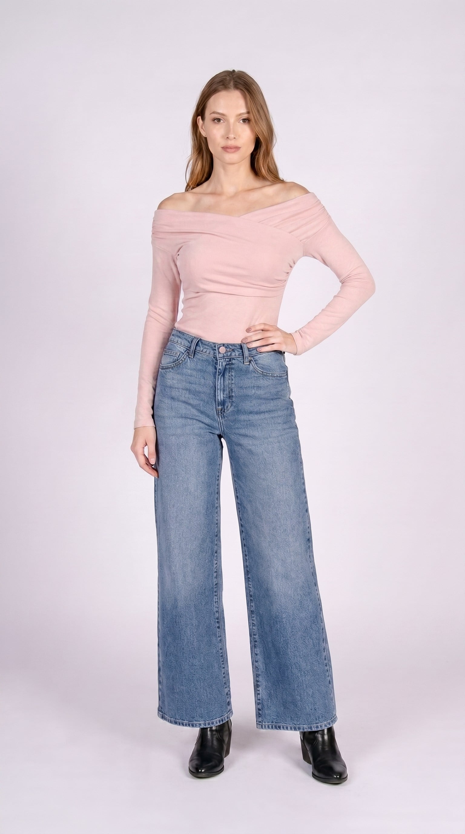 High Tide Wide Mid Rodeo Kadın Jean Pantolon