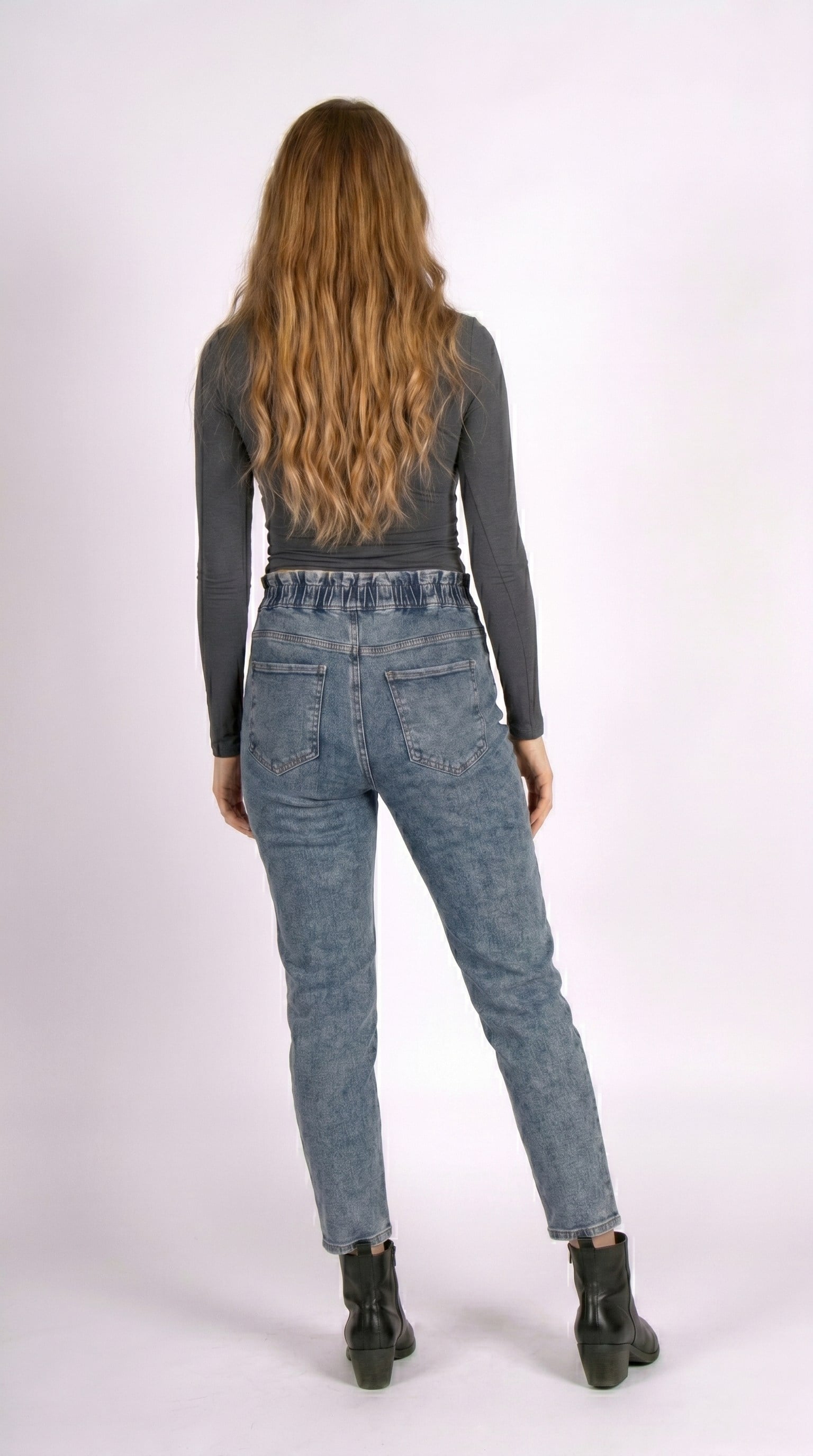 Paperbag Charm Mid Rodeo Kadın Jean Pantolon