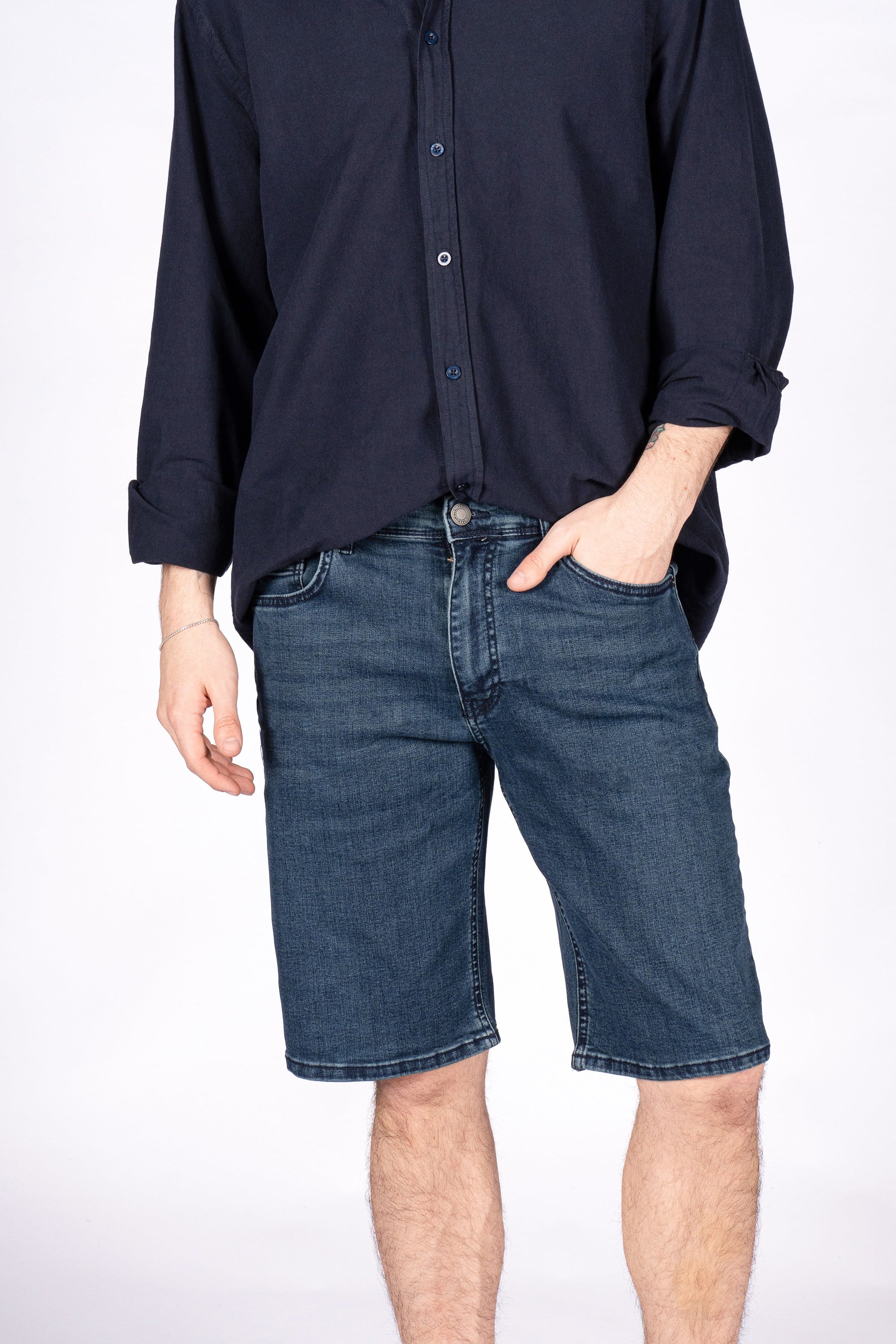 Summer Nomad Normal Kalıp Koyu Lacivert Erkek Denim Şort