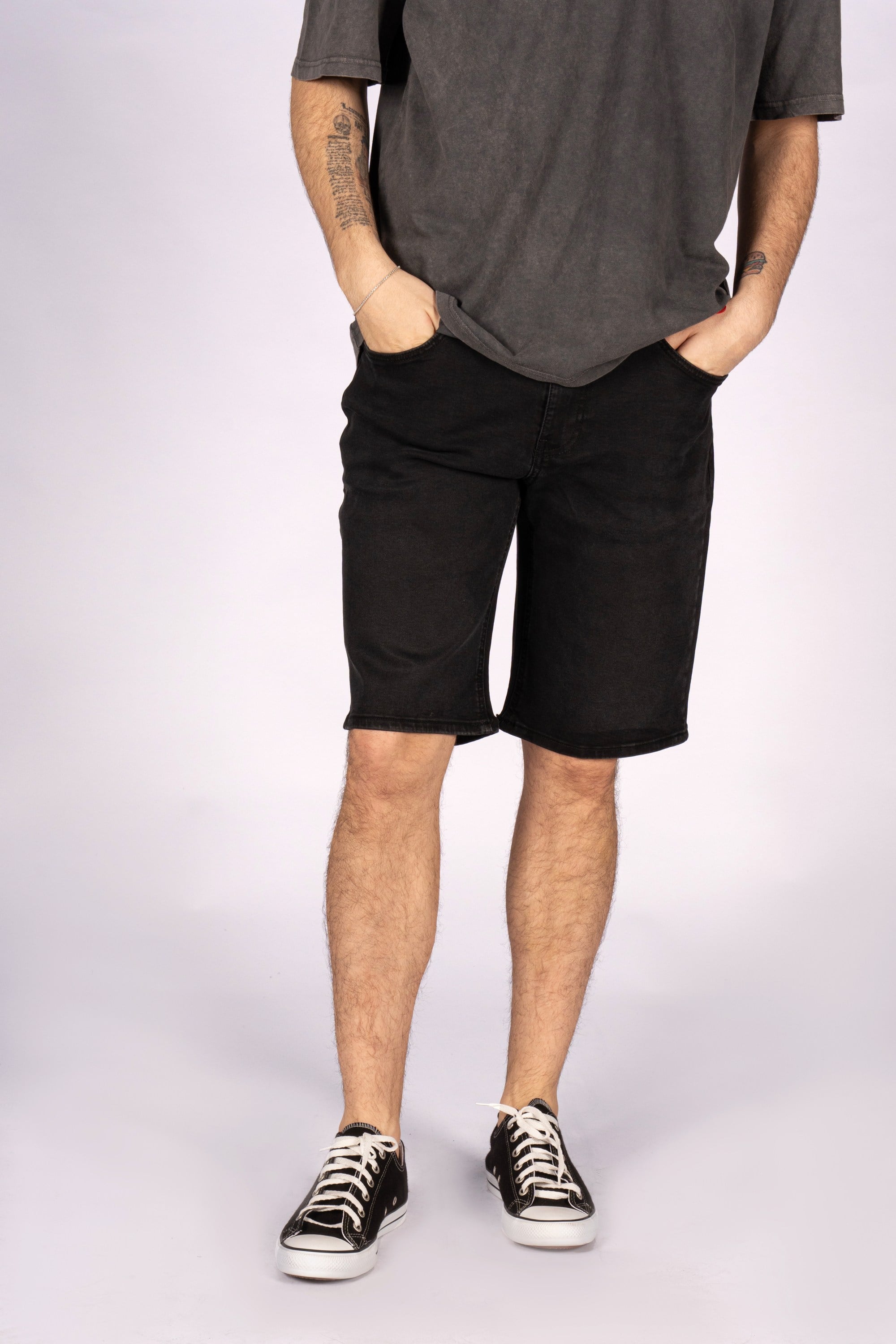 Summer Nomad Normal Kalıp Siyah Erkek Denim Şort