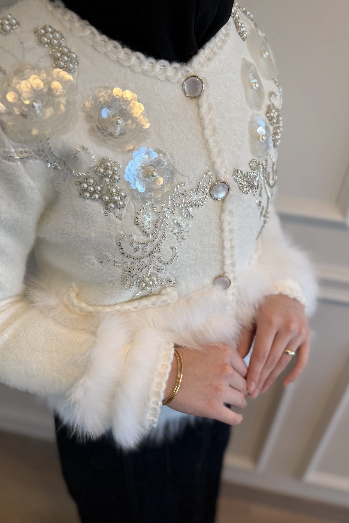 Beyaz İthal Kürklü Angora