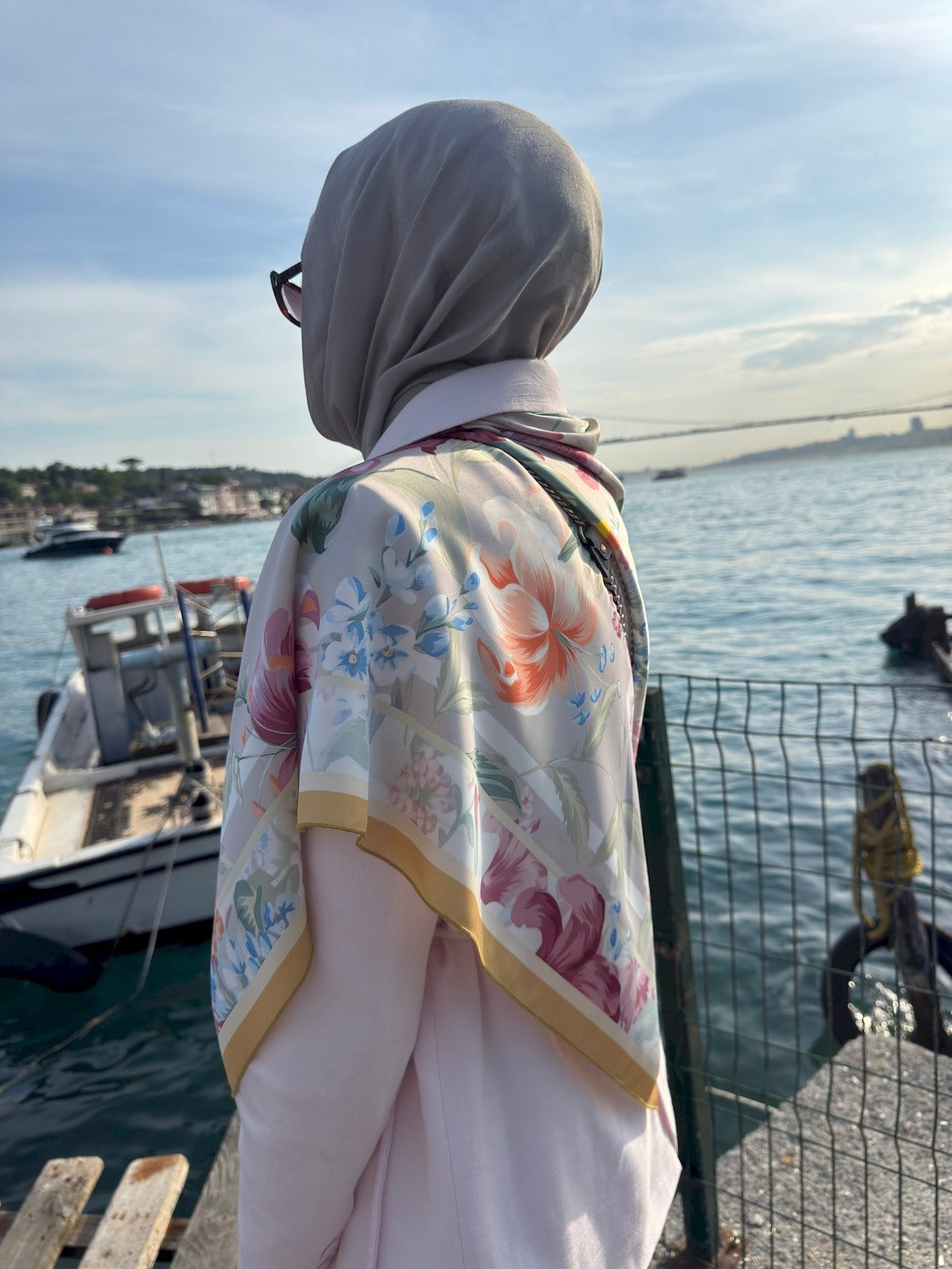 Heloria Pastel Garden Eşarp