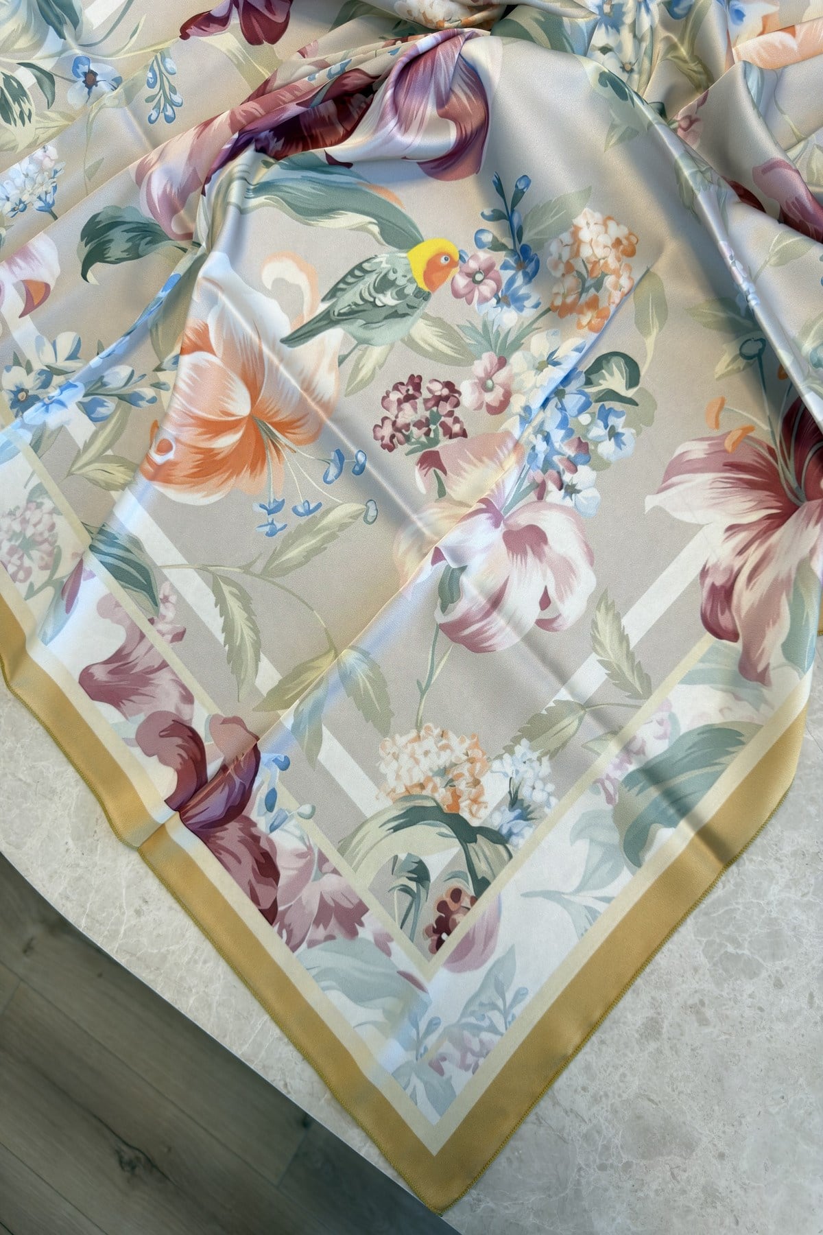 Heloria Pastel Garden Eşarp