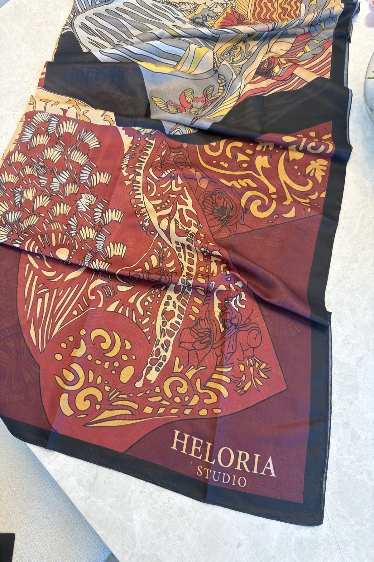 Heloria Royal Tapestry Omuz Şalı