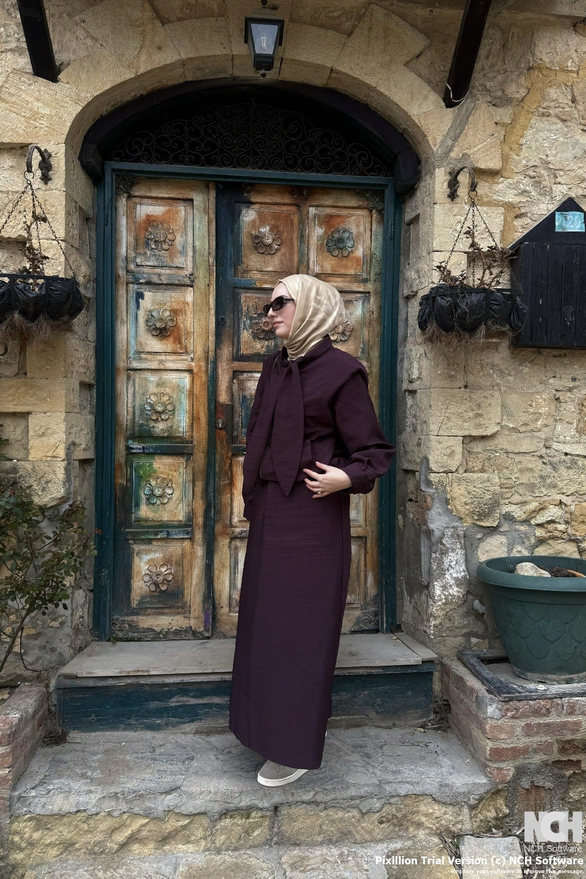 Mürdüm Ceketli Takım