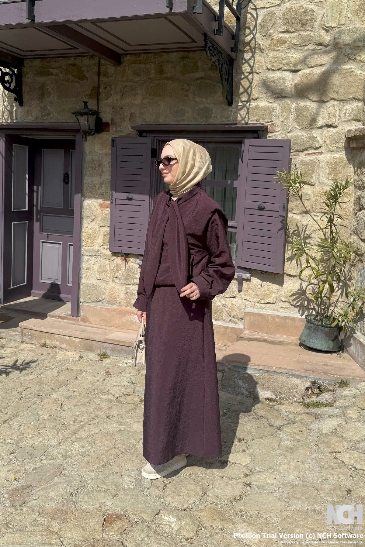 Mürdüm Ceketli Takım