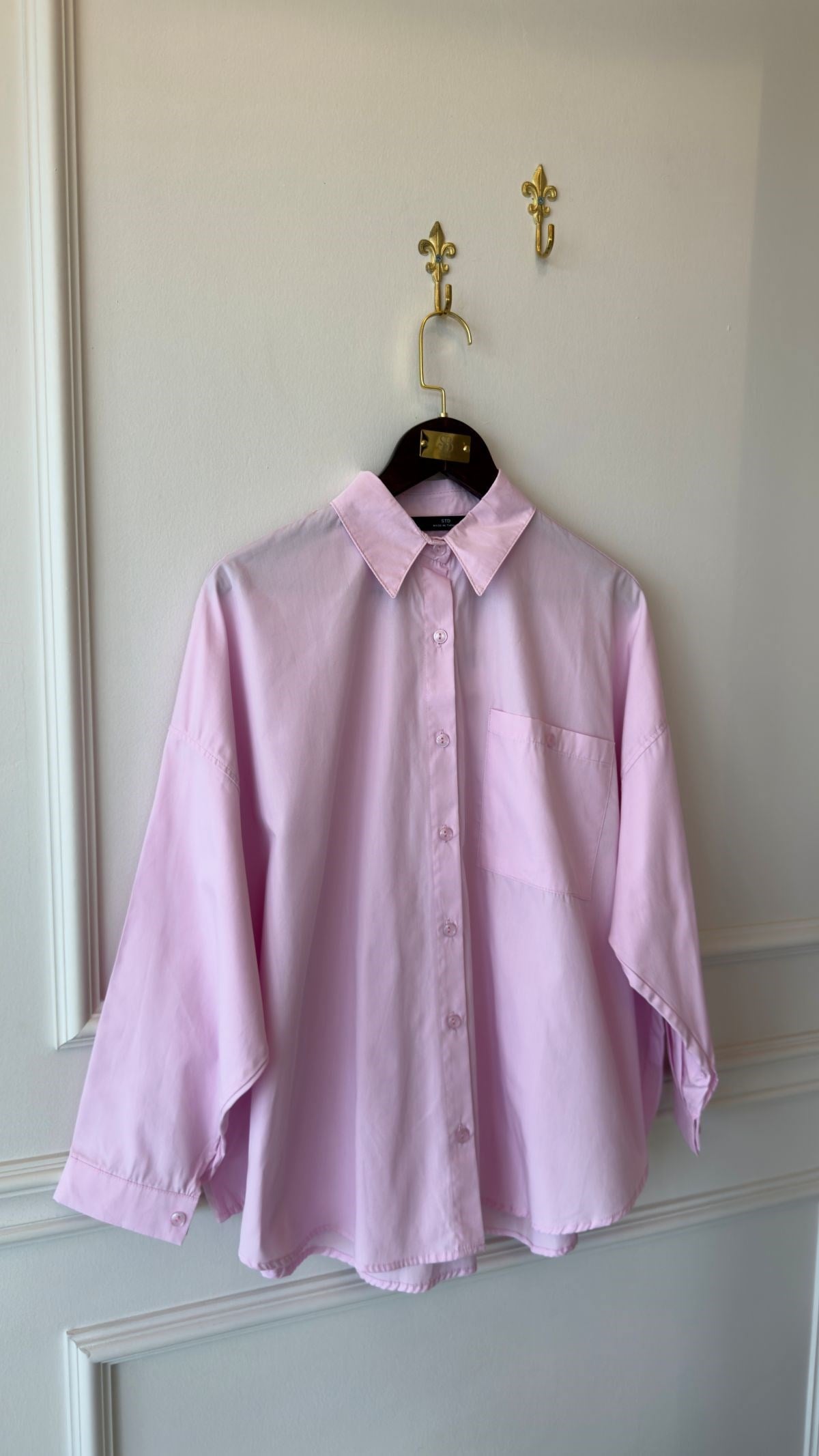 Pembe Oversize Gömlek